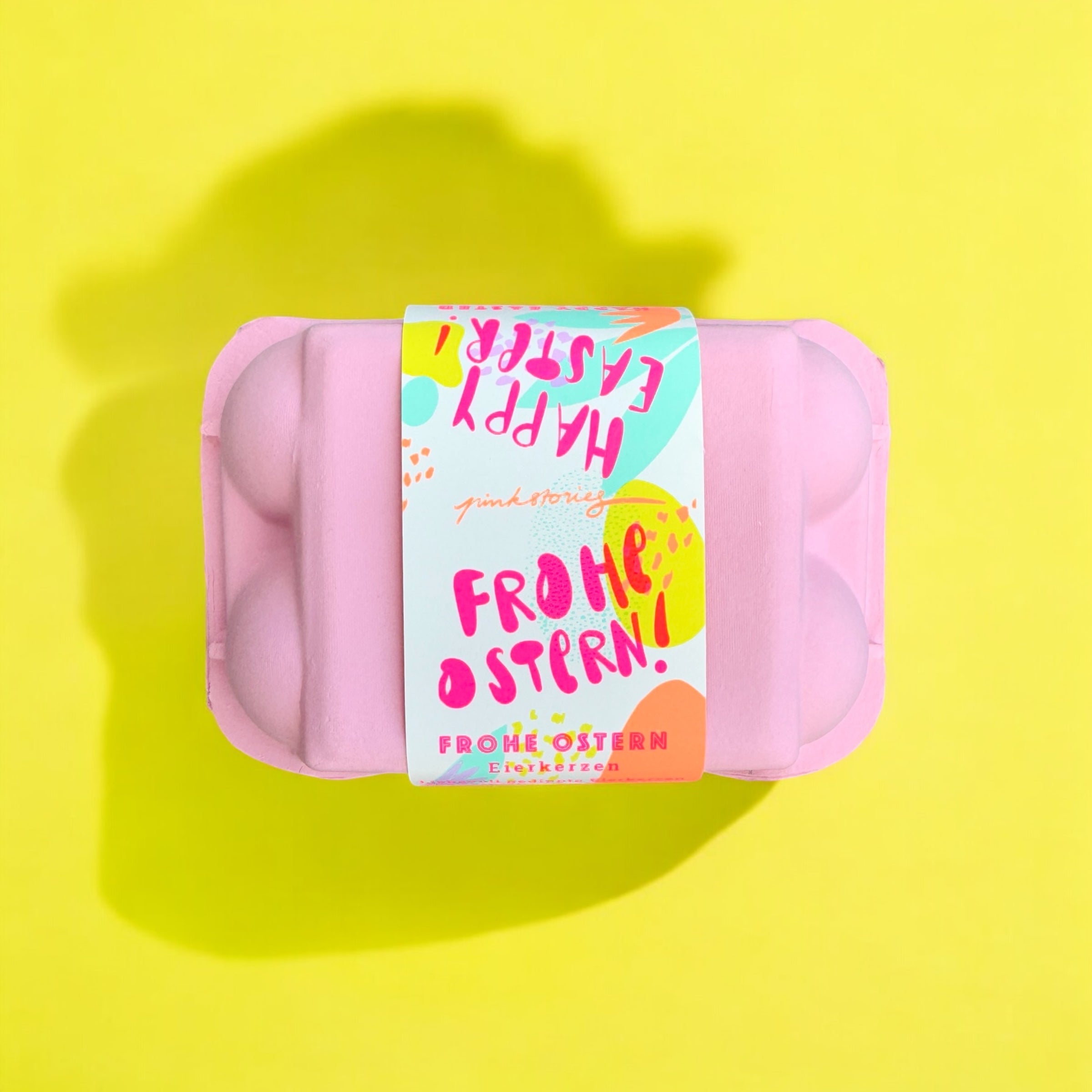 Œufs teints par trempage - Bonbons roses