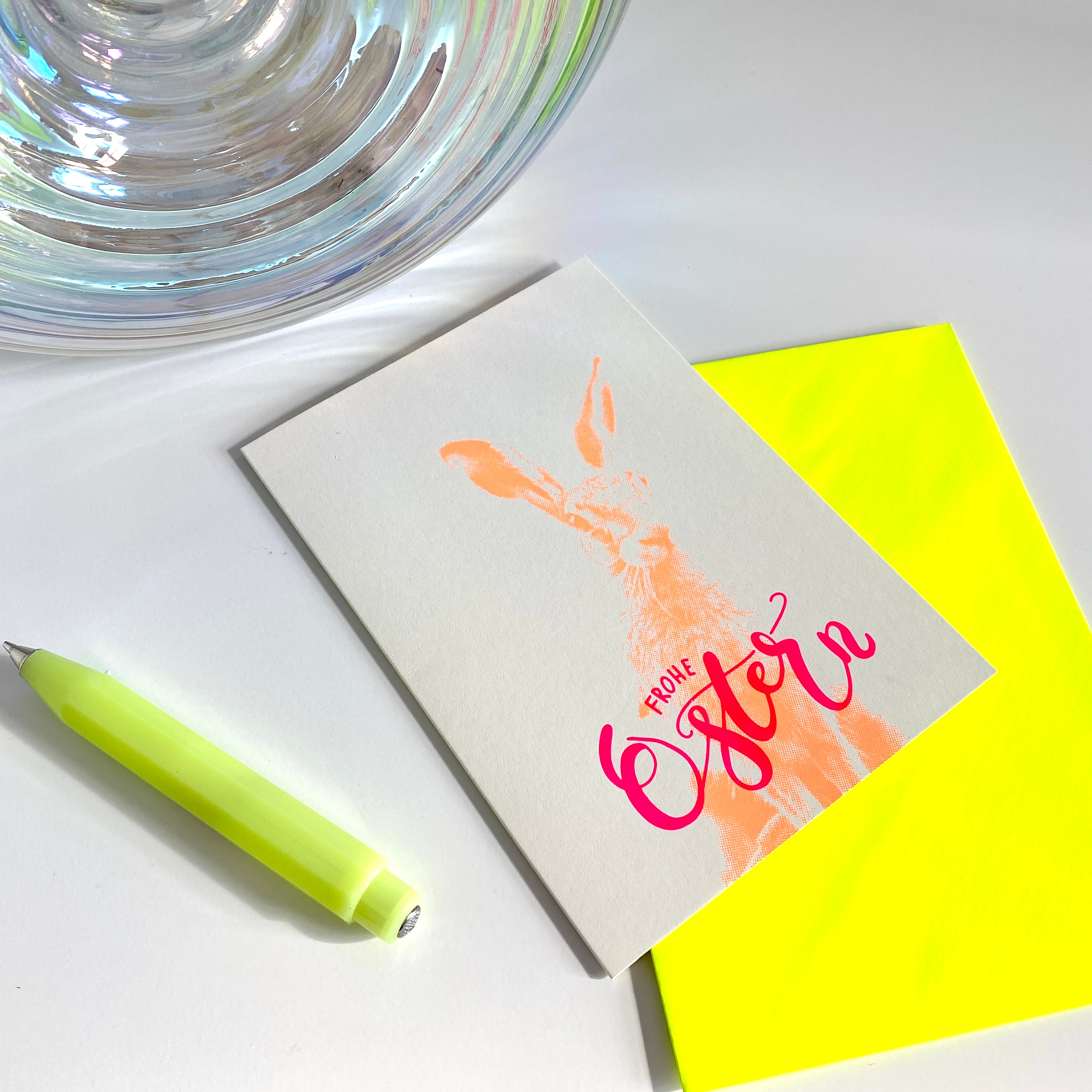 Frohe Ostern Foto yellow