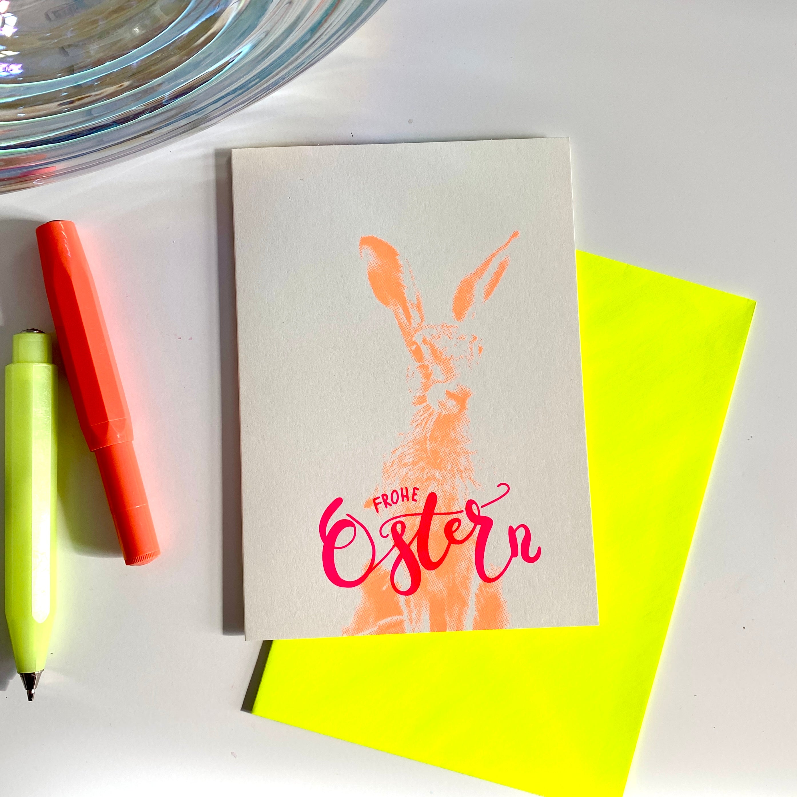 Frohe Ostern Foto yellow