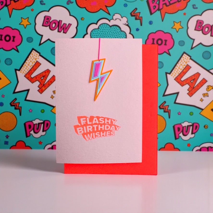 Flashy Birthday Wishes * Flash neon rot