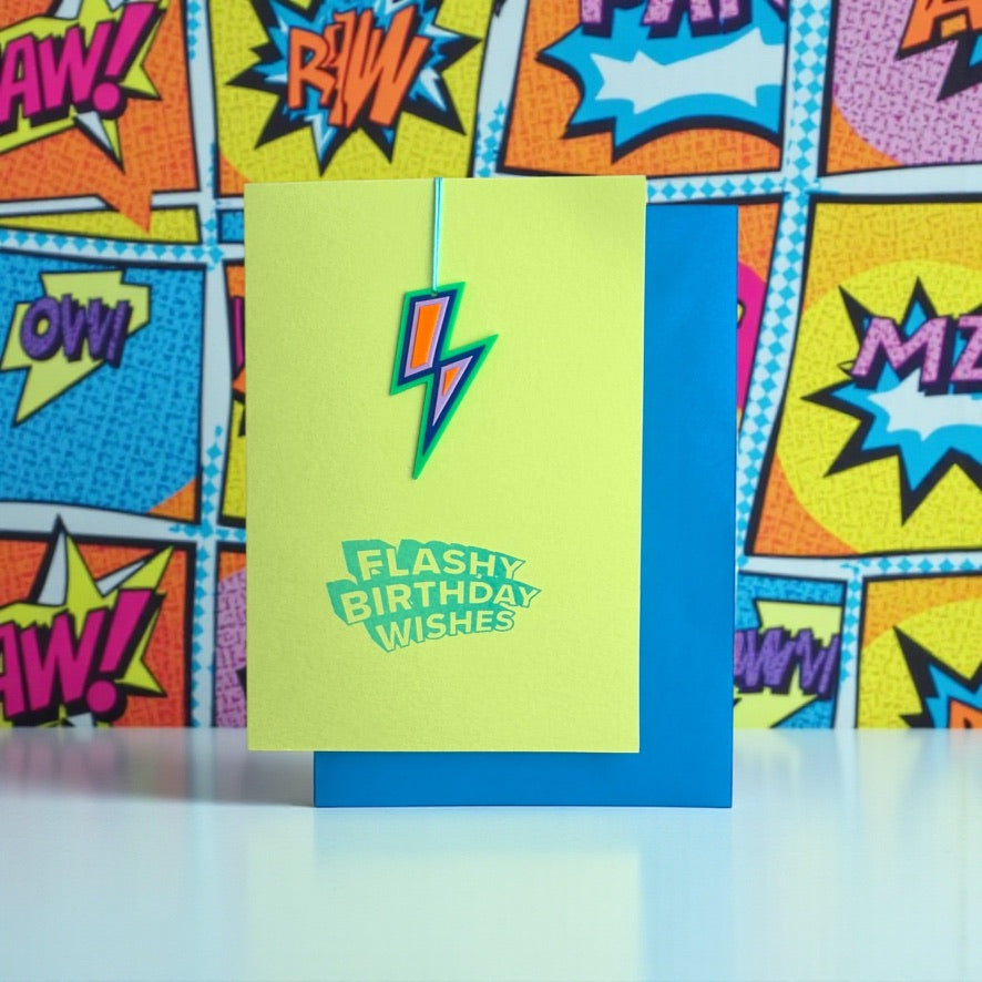 Flashy Birthday Wishes * Flash blau