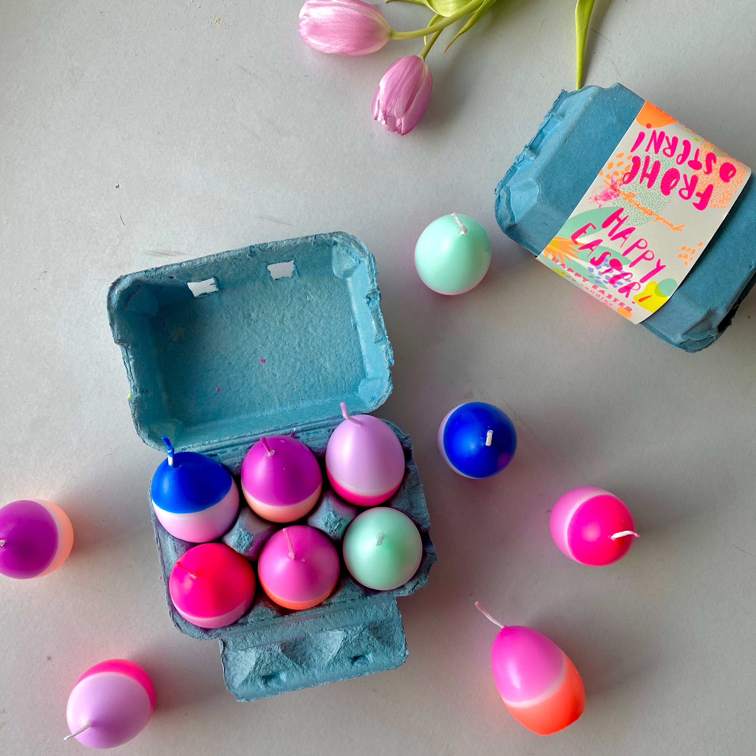 Dip Dye Eggs * Sixpack blue