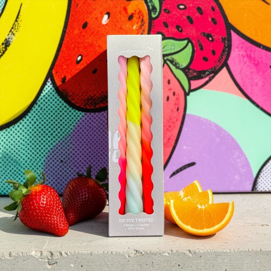 Dip Dye Twisted * Shades of Fruit Salad