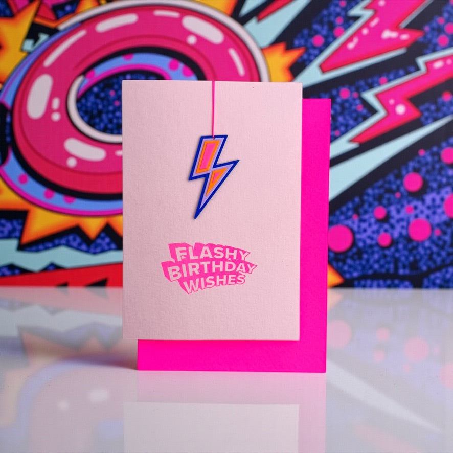 Flashy Birthday Wishes * Flash pink
