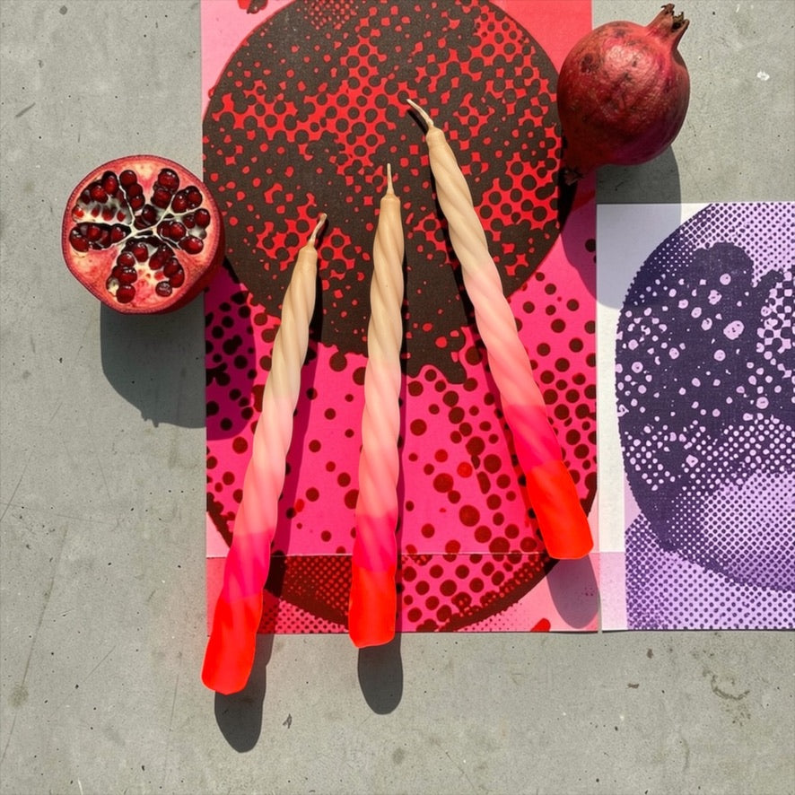 Dip Dye Twisted * Shades of Pomegranate
