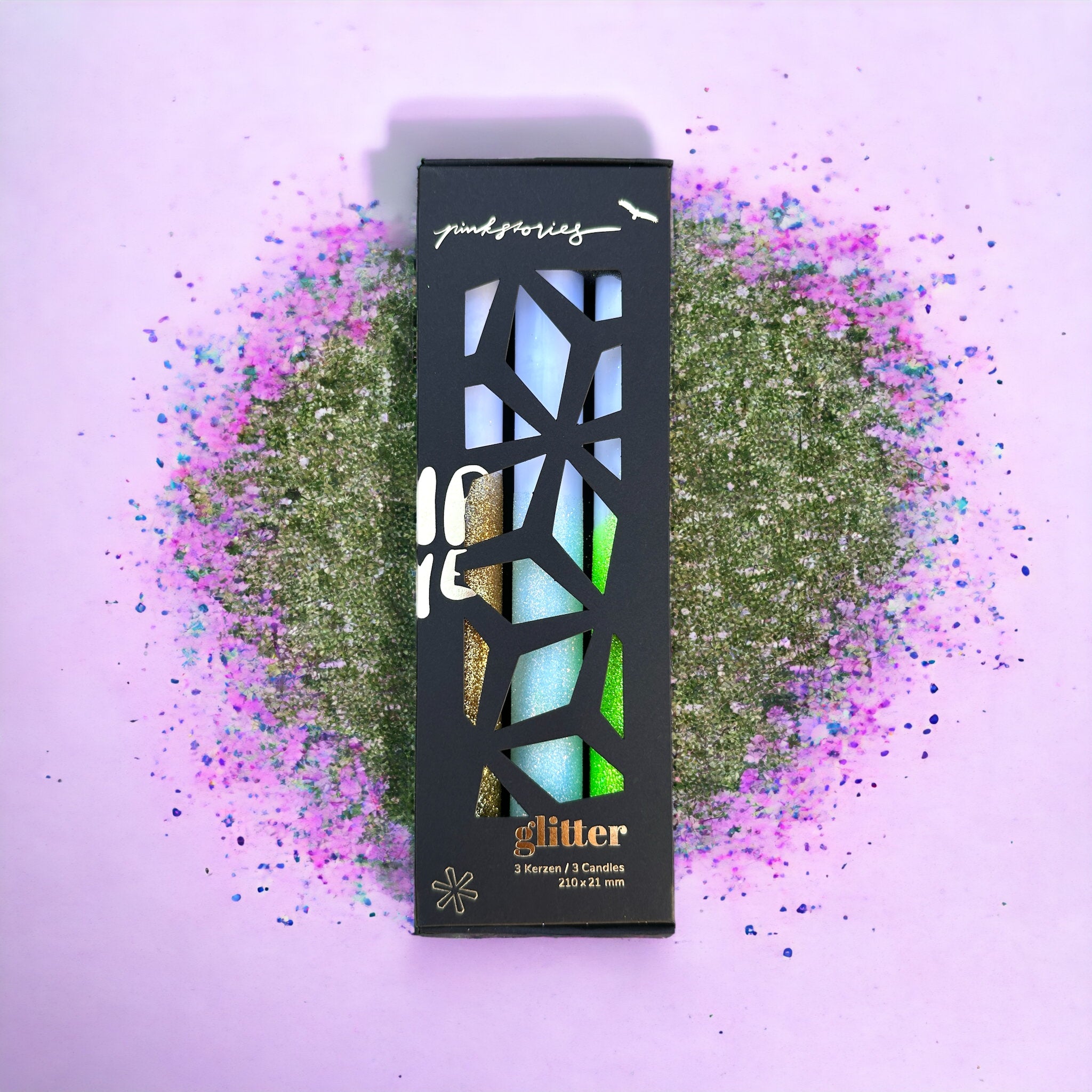 Teinture par immersion et paillettes * Sous le gui