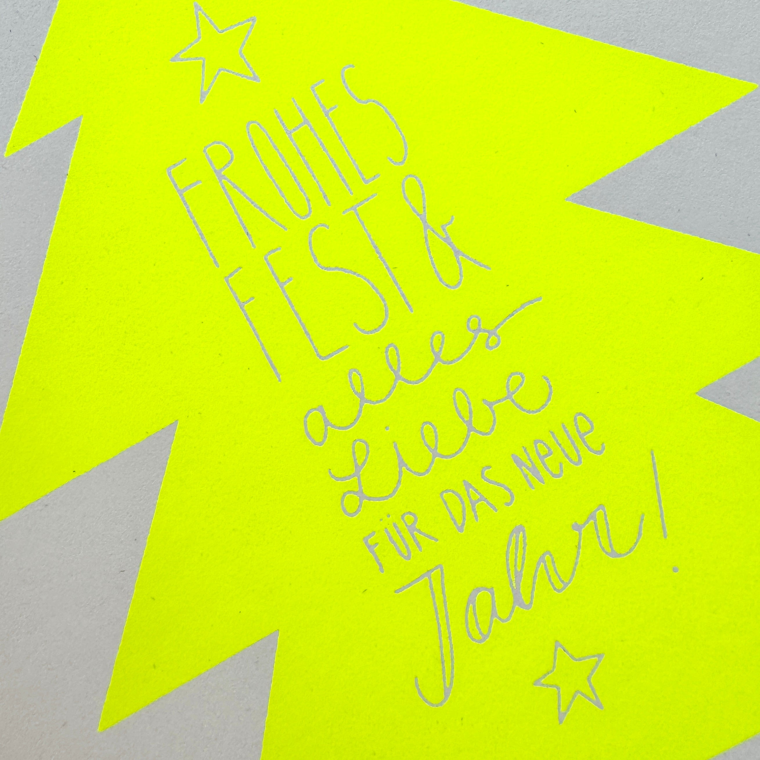 Lettertanne neongelb