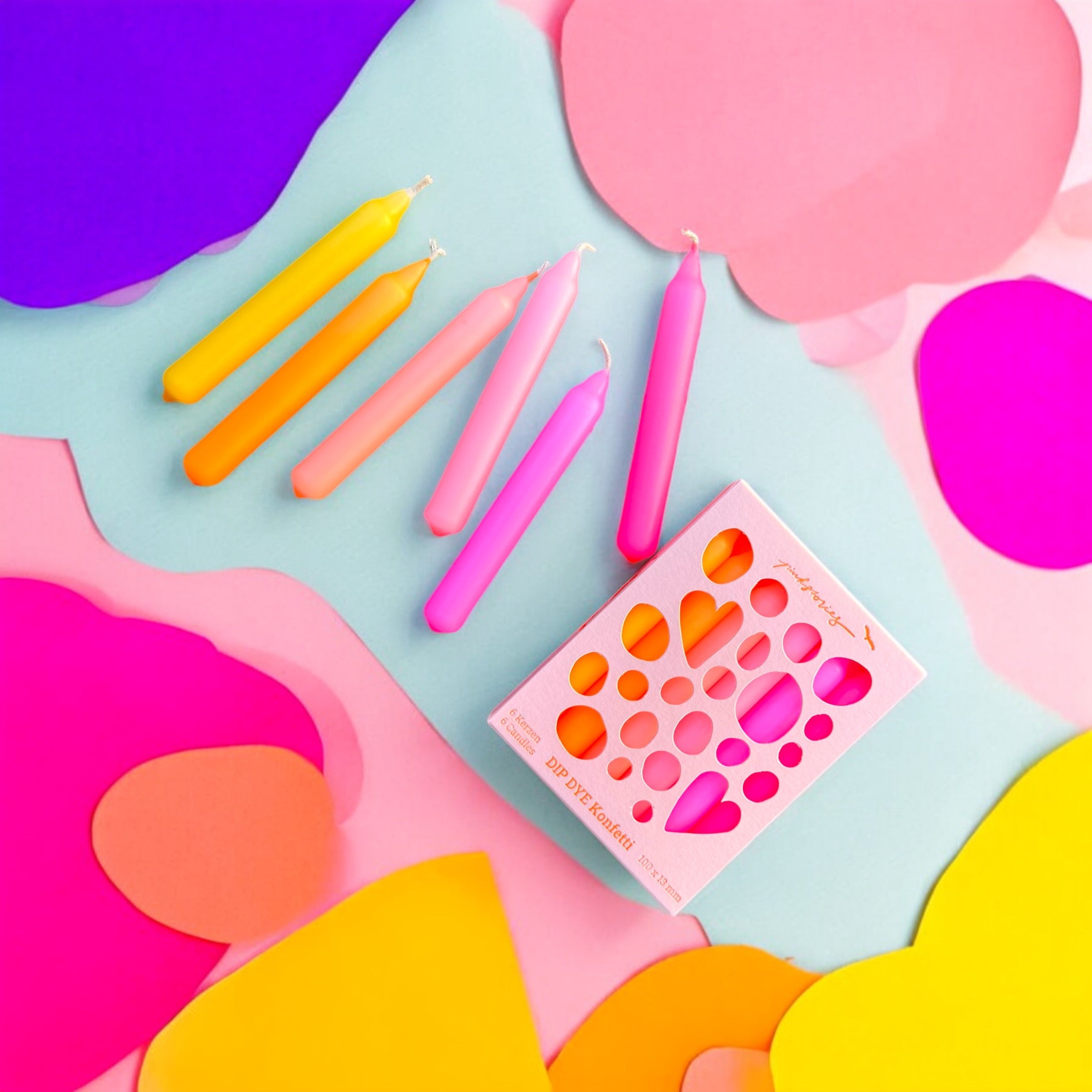 Confettis teints par immersion * Maison Ananas