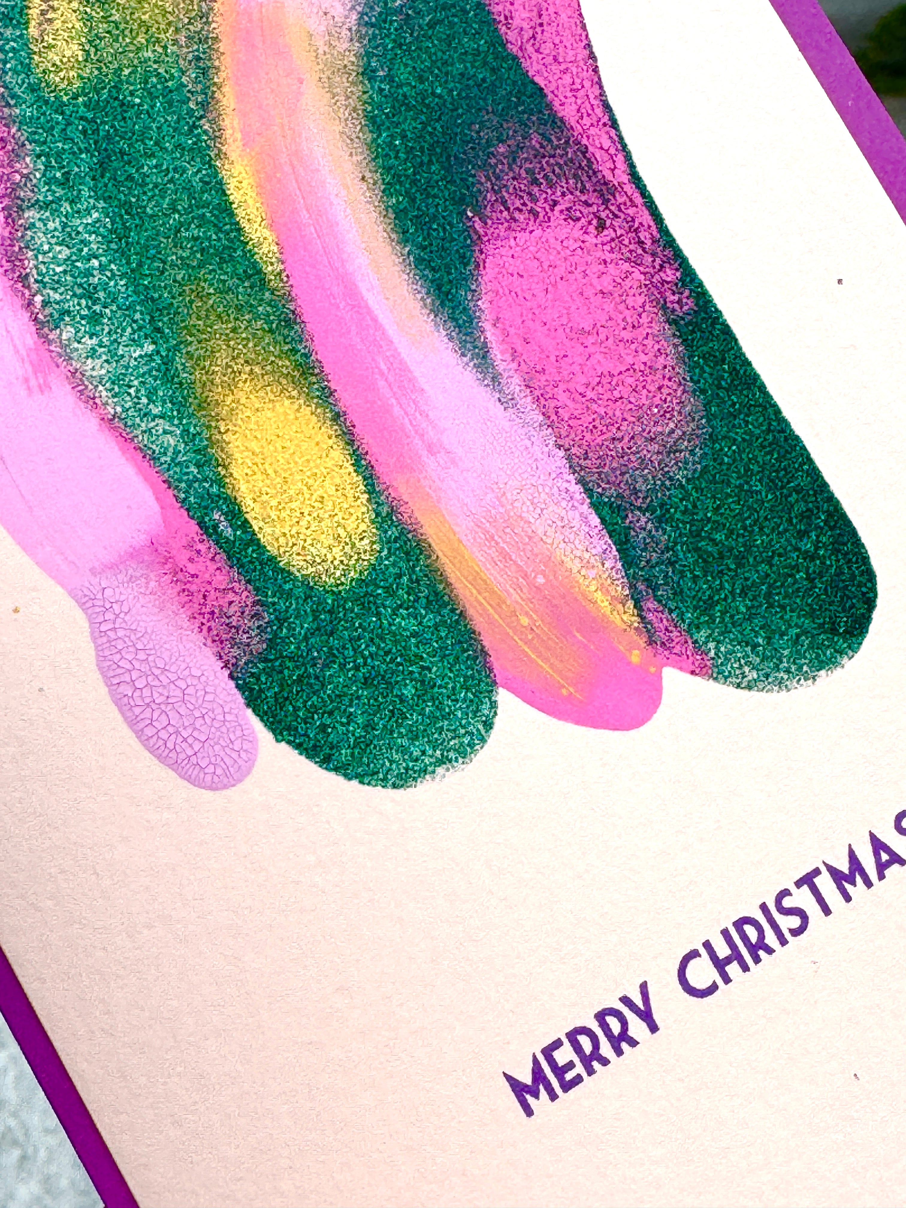 Tinted Merry Christmas Violett