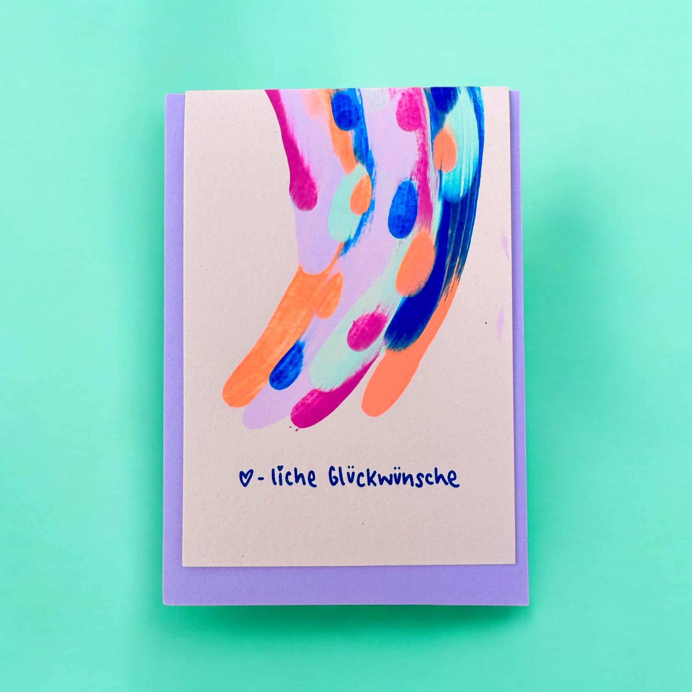 Tinted Herzliche Glückwünsche Flieder