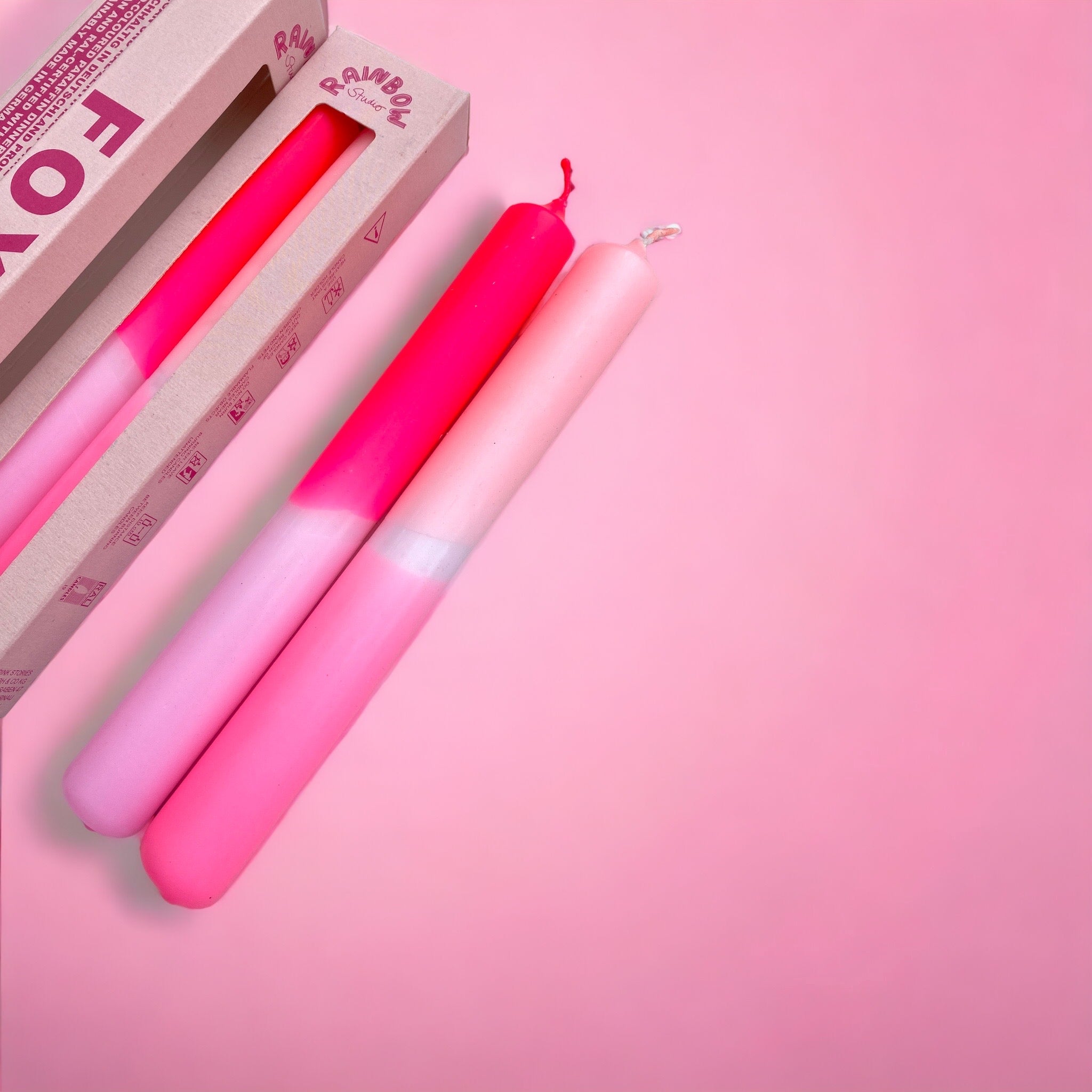 Rainbow Studio * Stabkerze 2er Set FOXY