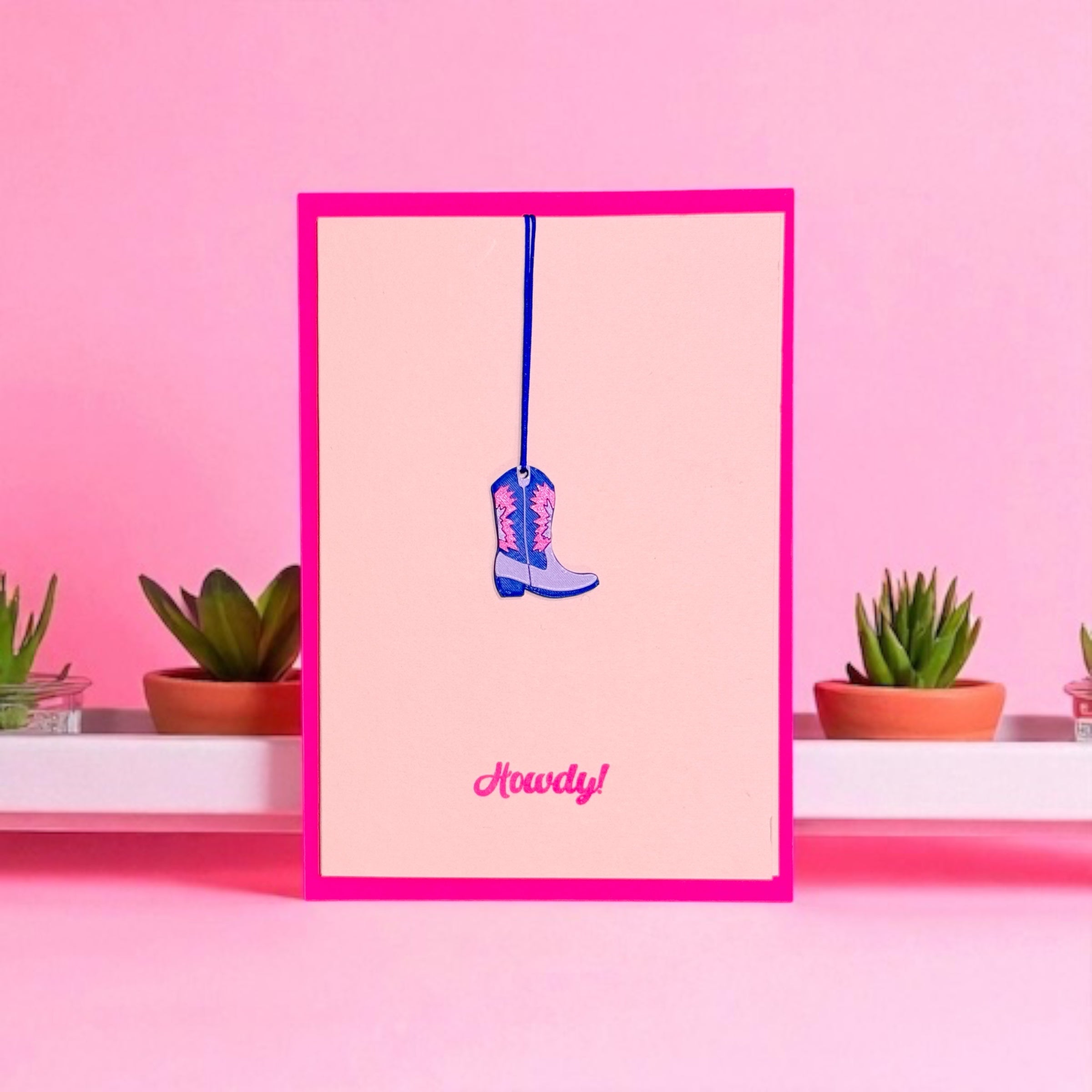 Howdy! * Boot pink
