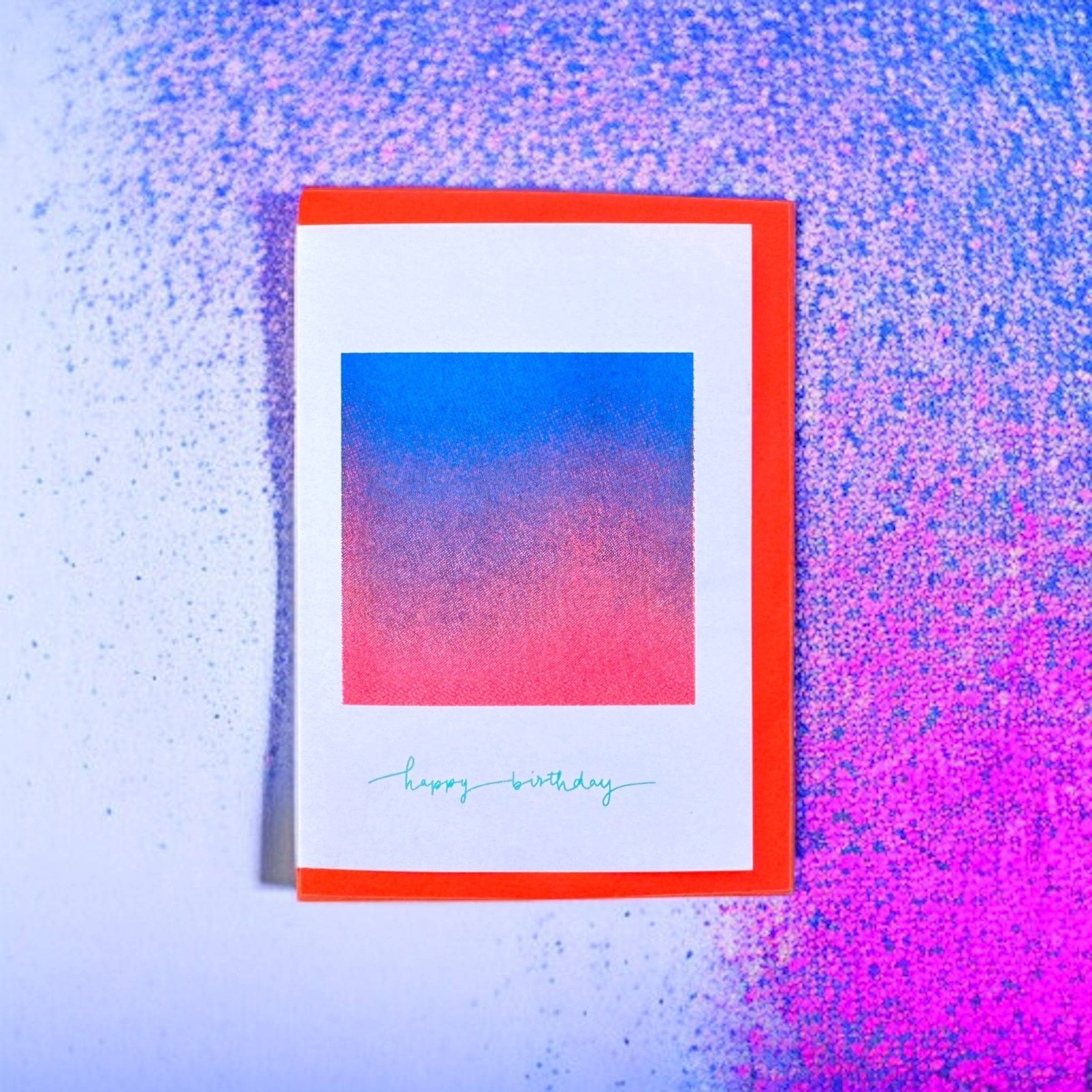 Sunset Wishes neon red