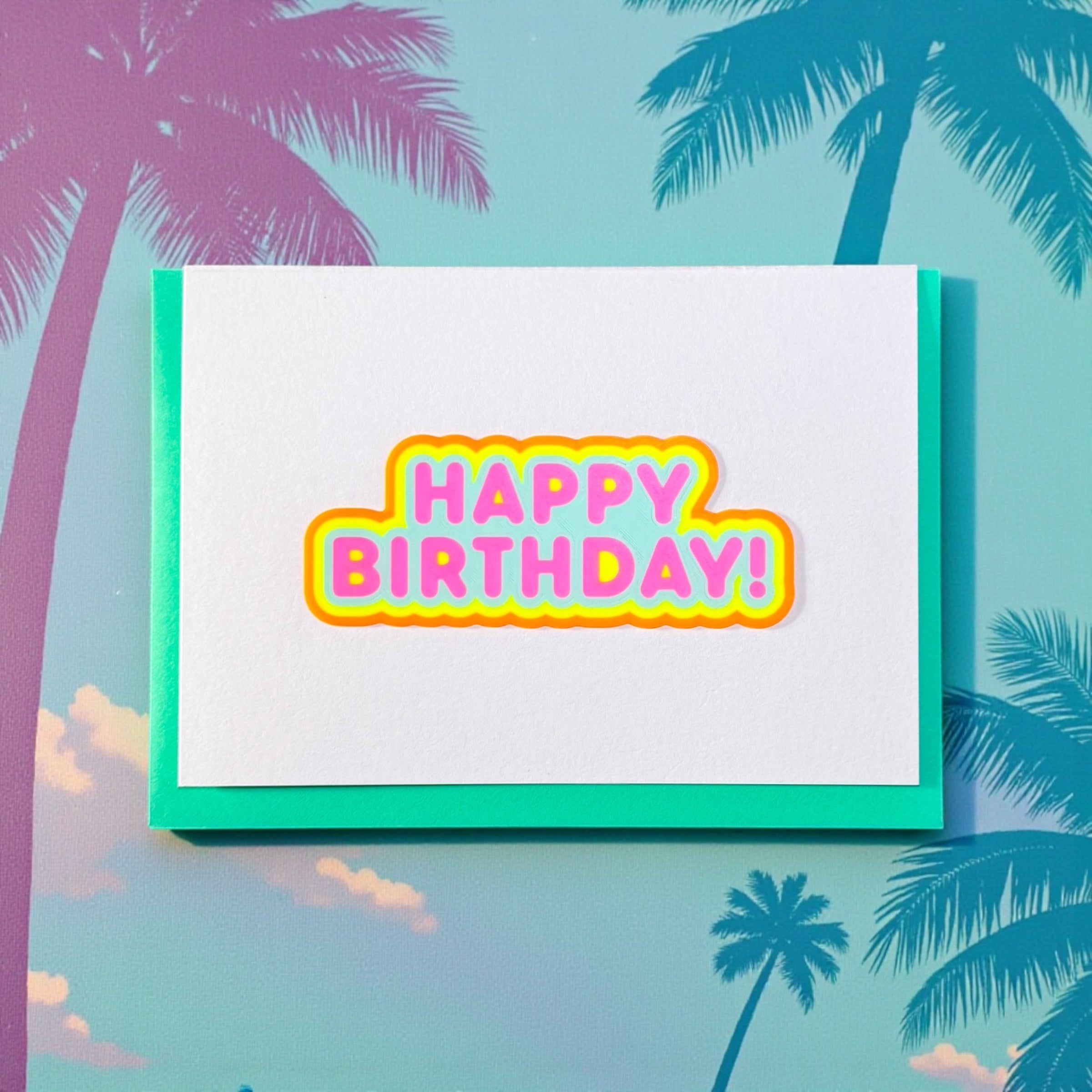 Sunset Strip Cards * Happy Birthday! mint