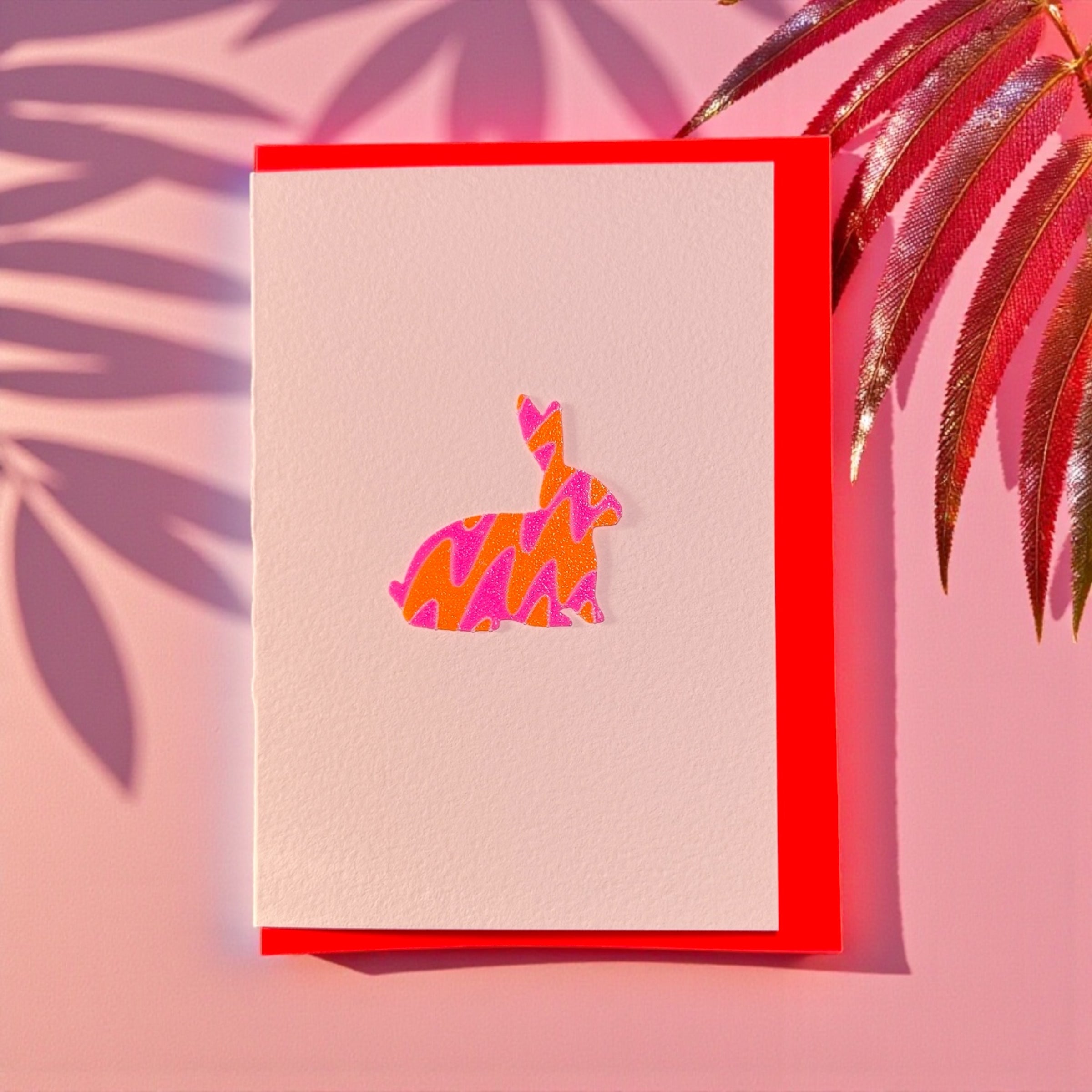 Cartes Joker * Lapin rouge fluo