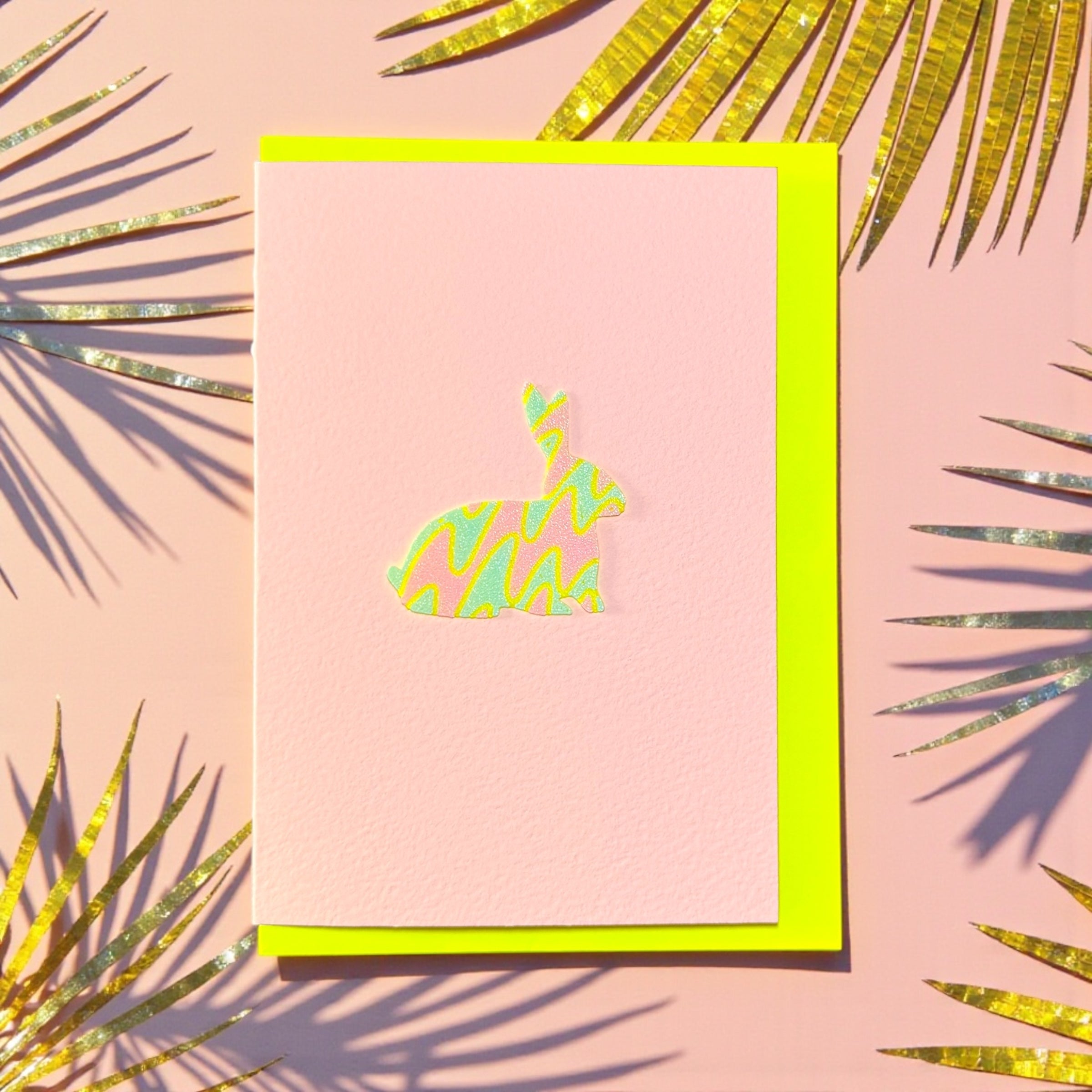 Wild Icon Cards * Bunny neon yellow