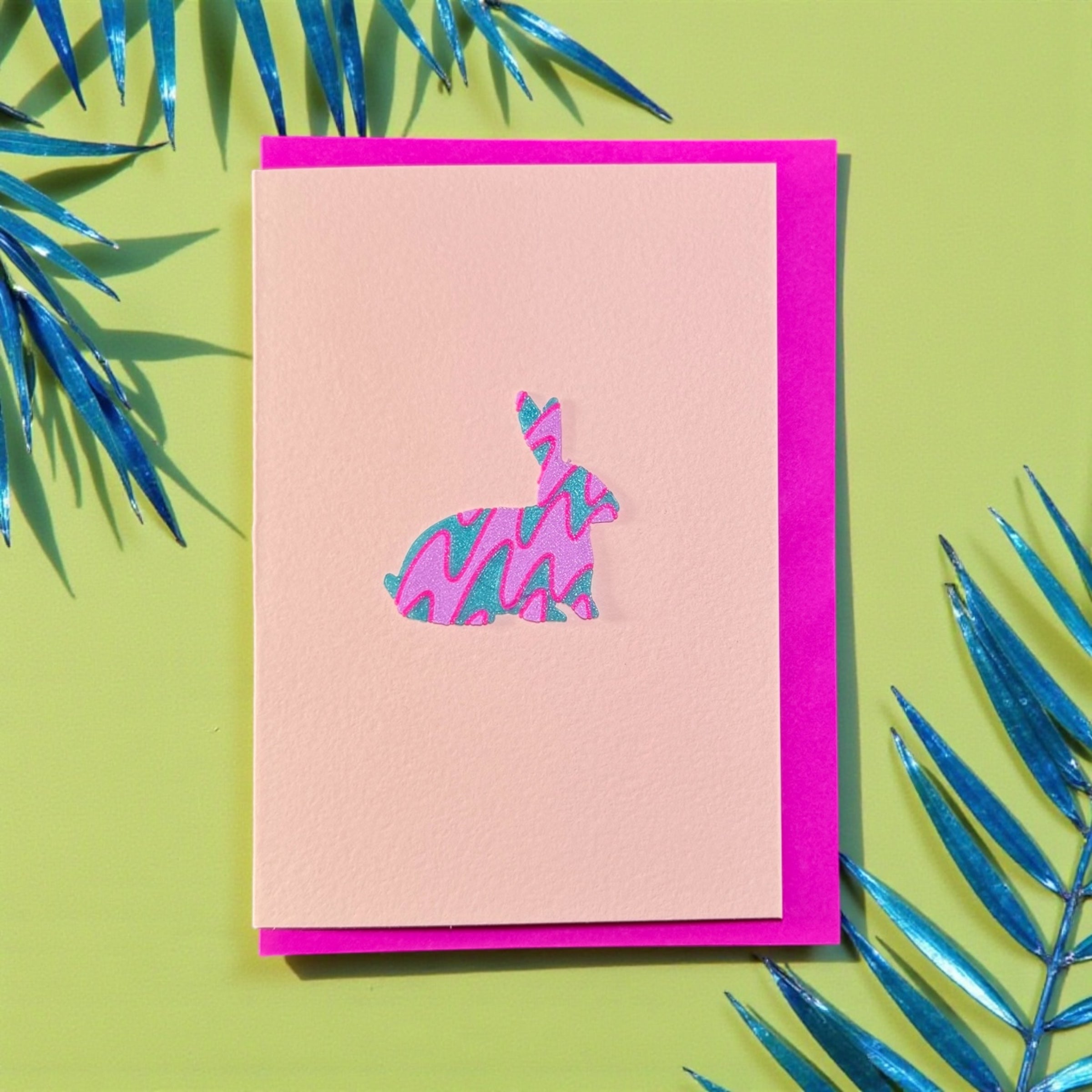 Cartes Joker * Lapin magenta néon