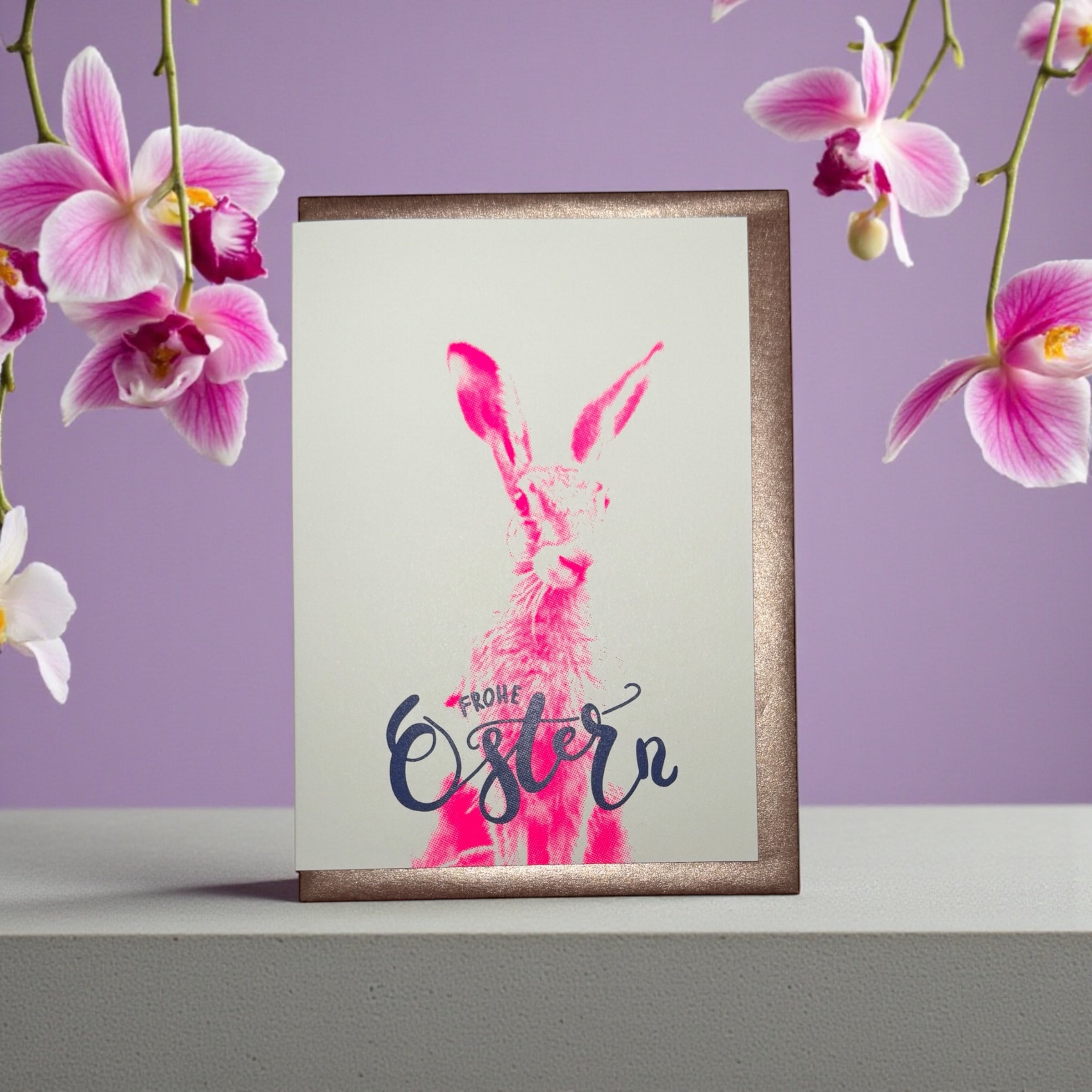 Frohe Ostern Foto pink