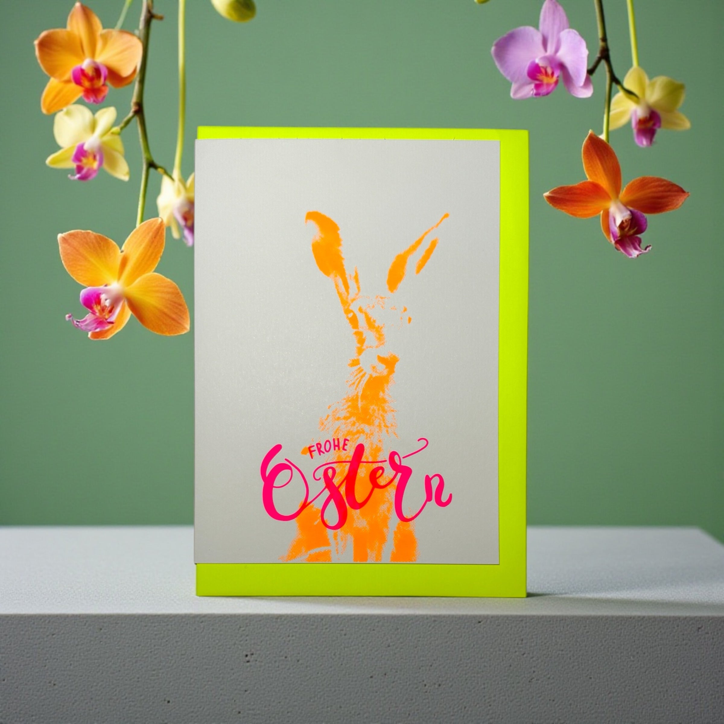 Frohe Ostern Foto yellow