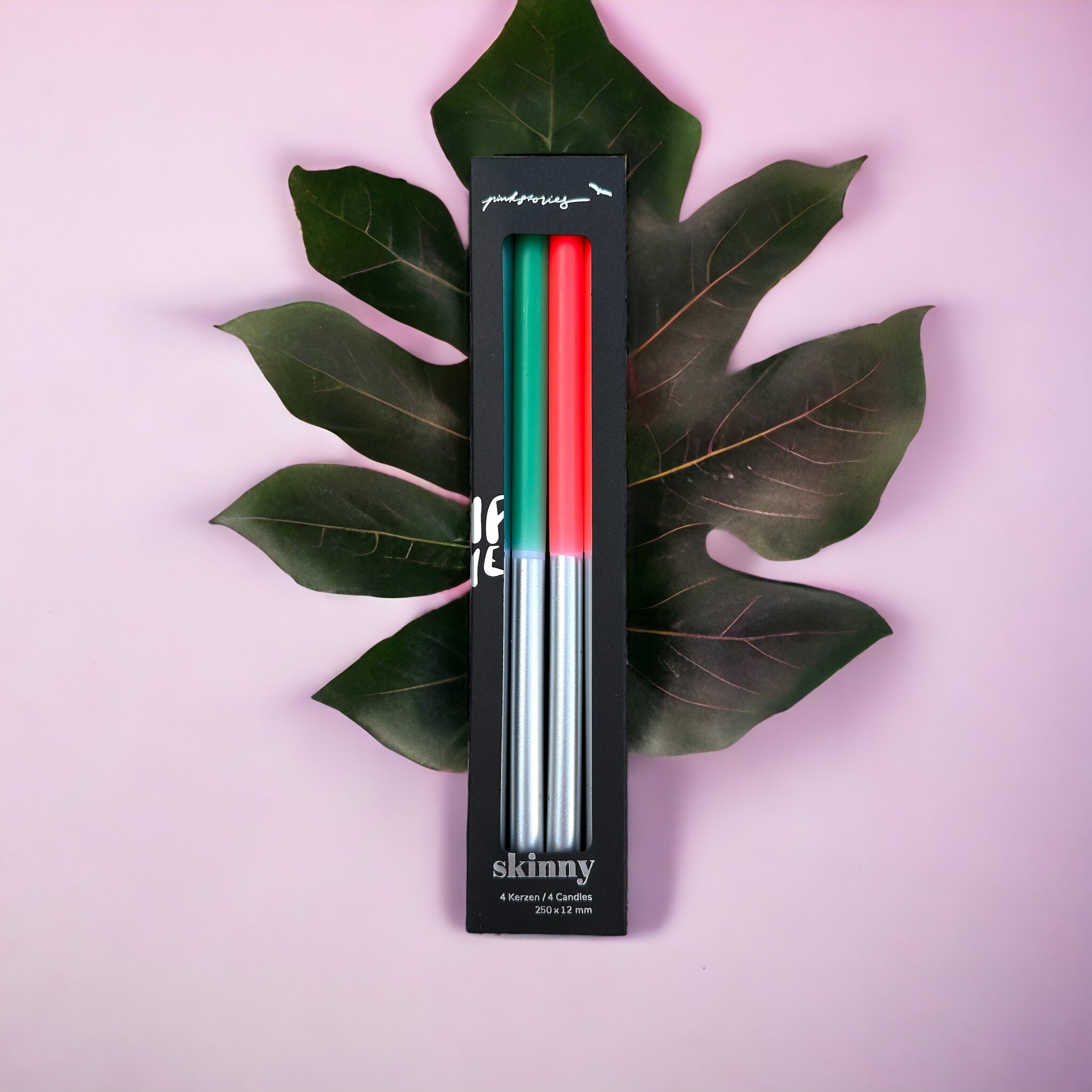 Dip Dye Skinny Silver * Candy Cane