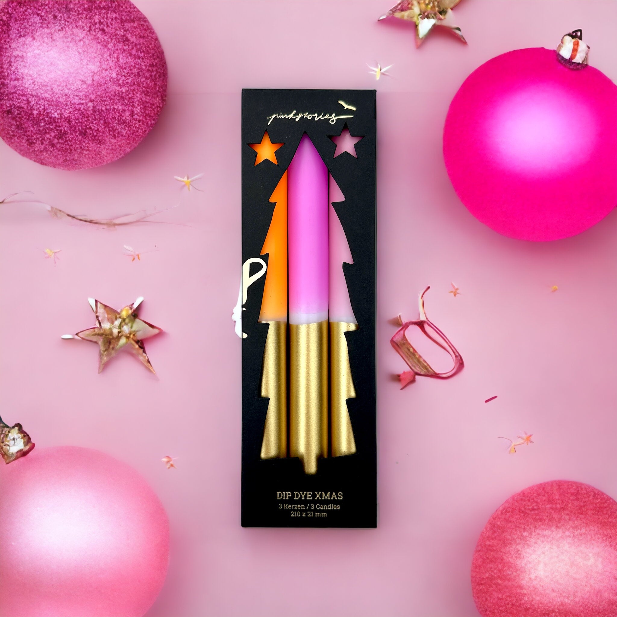 Dip Dye X-Mas * Flickering Fireplace