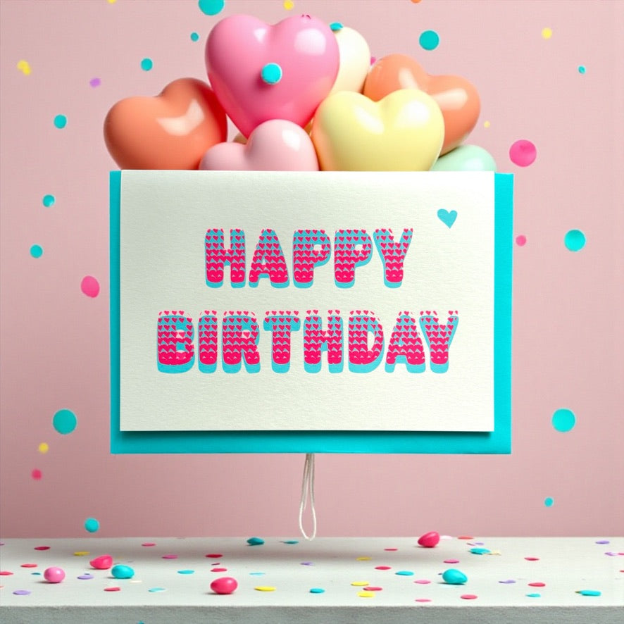 Bubble Birthday türkis