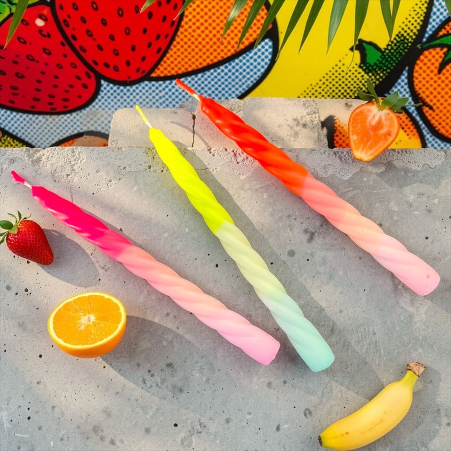 Dip Dye Twisted * Shades of Fruit Salad