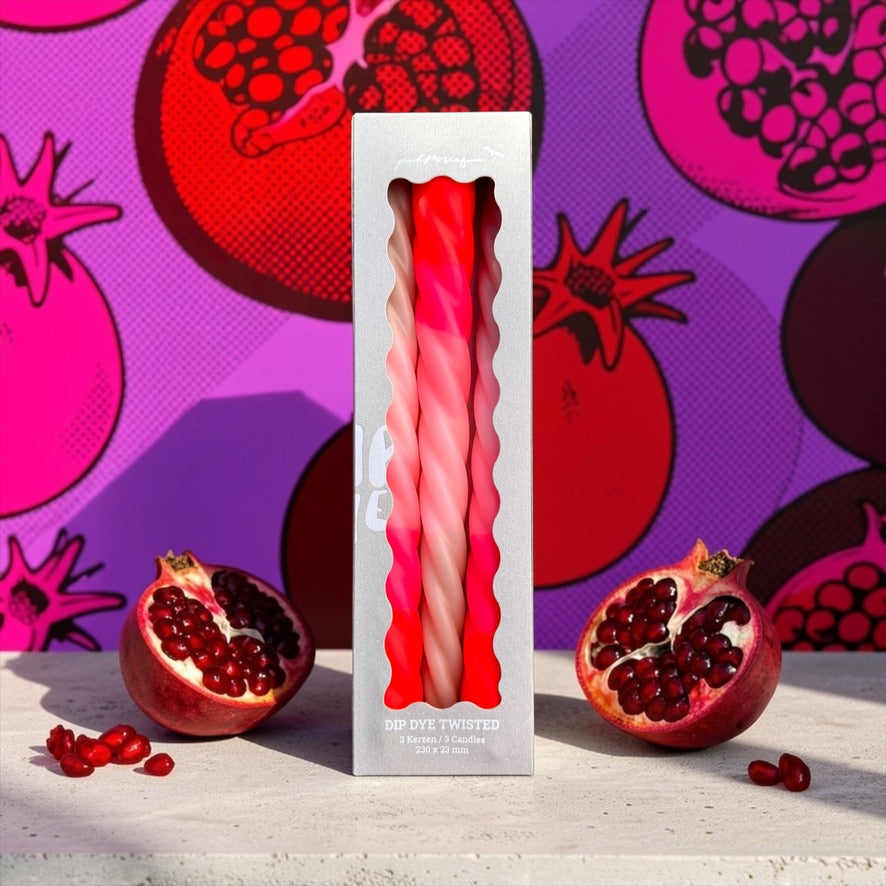 Dip Dye Twisted * Shades of Pomegranate
