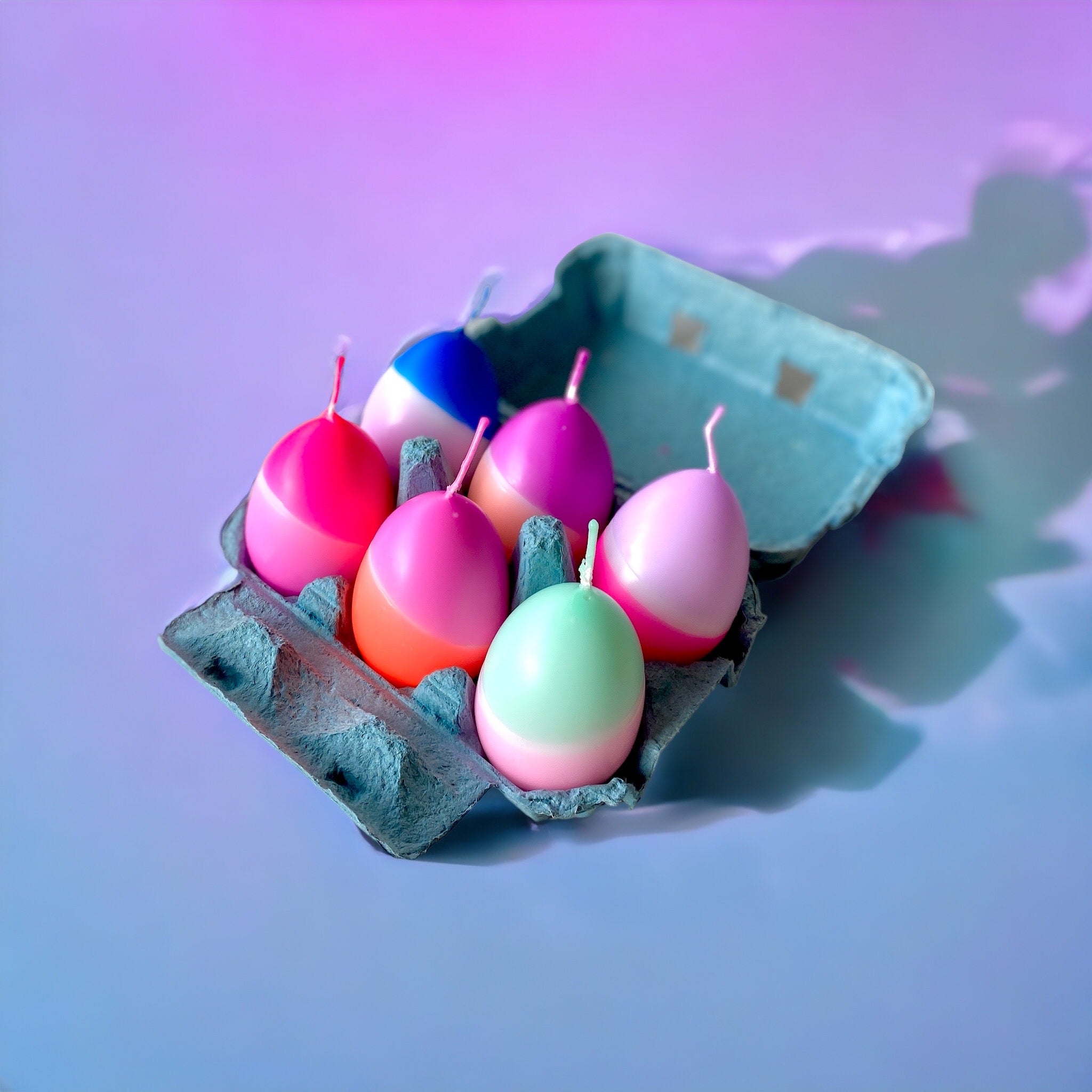 Dip Dye Eggs * Sixpack blue