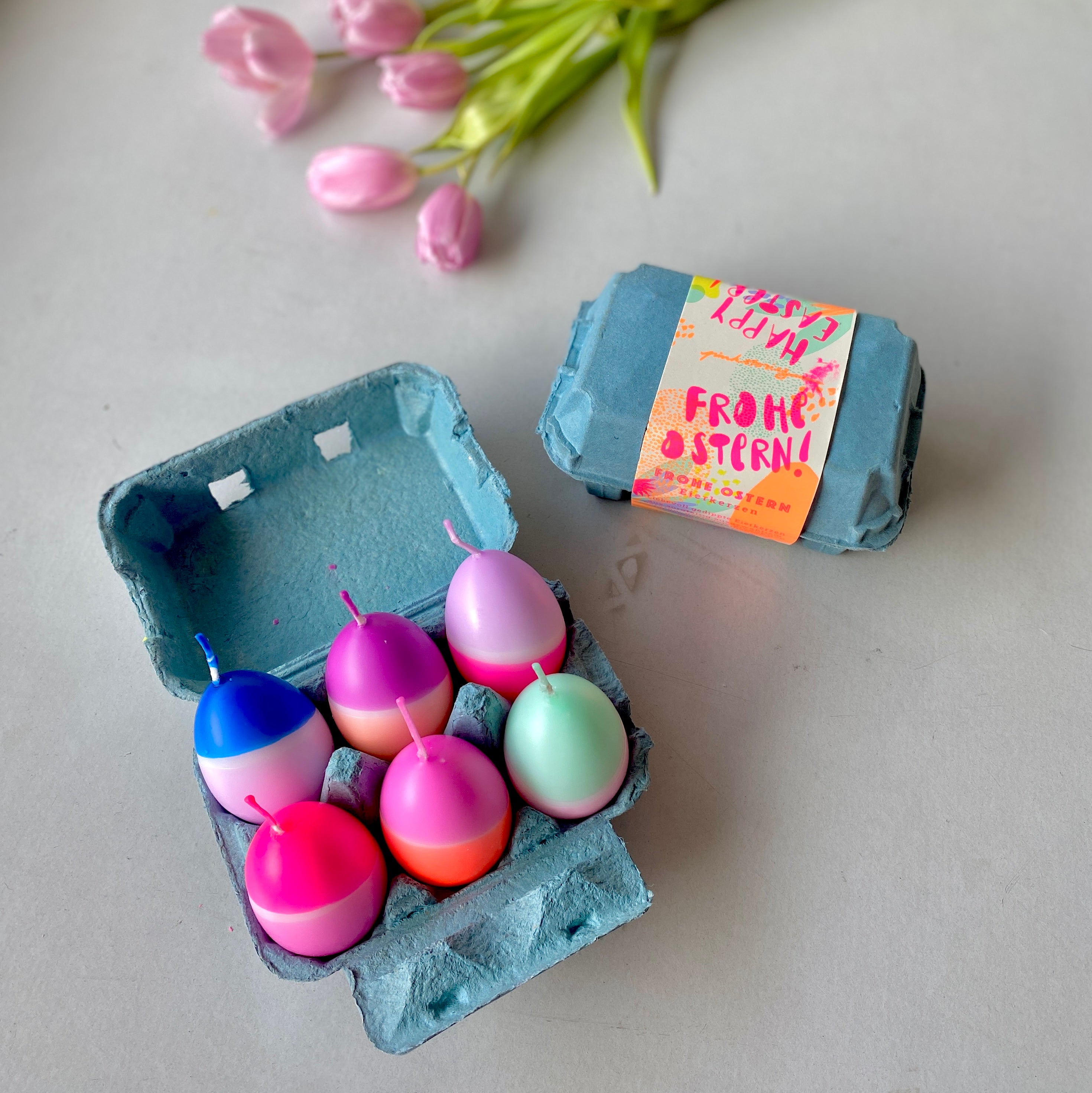Dip Dye Eggs * Sixpack blue