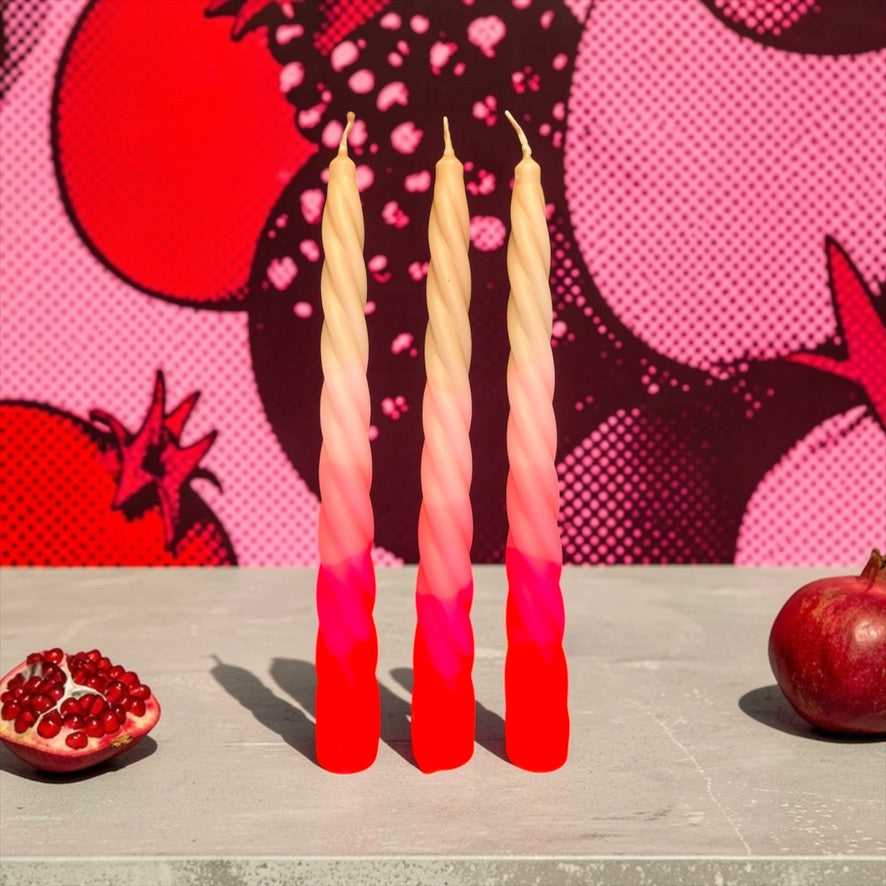 Dip Dye Twisted * Shades of Pomegranate