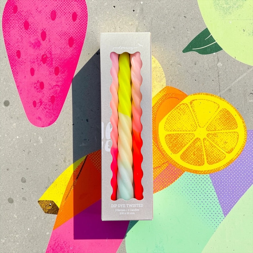 Dip Dye Twisted * Shades of Fruit Salad