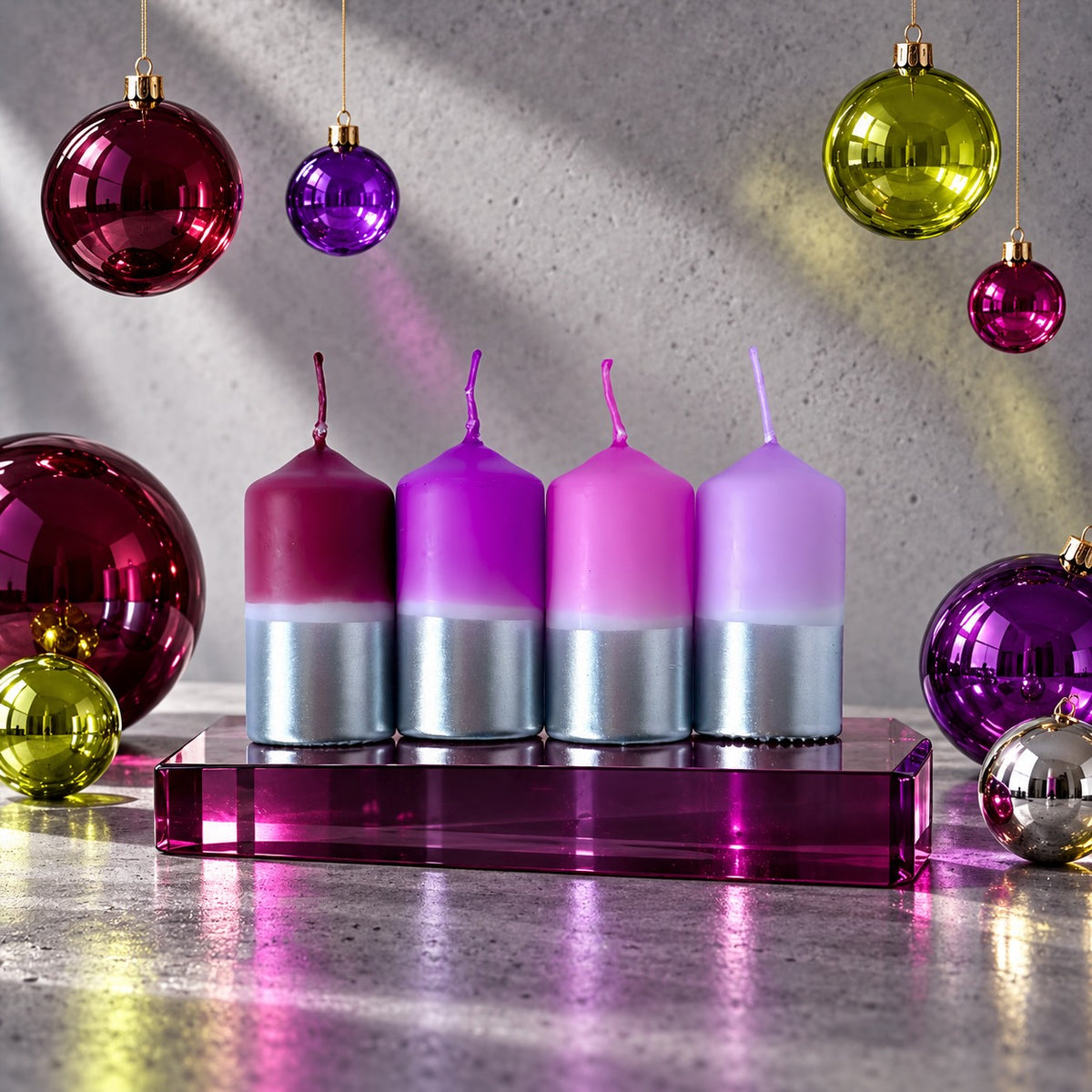 Dip Dye Twinkle * Purple Diamonds