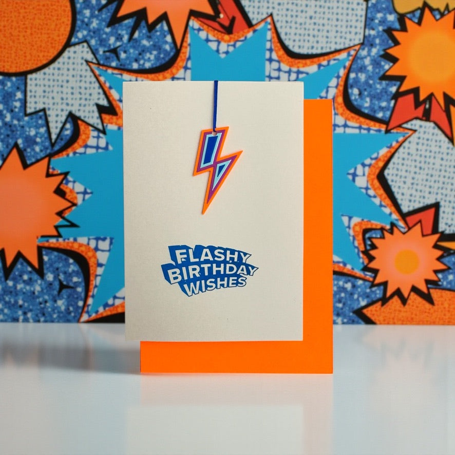 Flashy Birthday Wishes * Flash orange