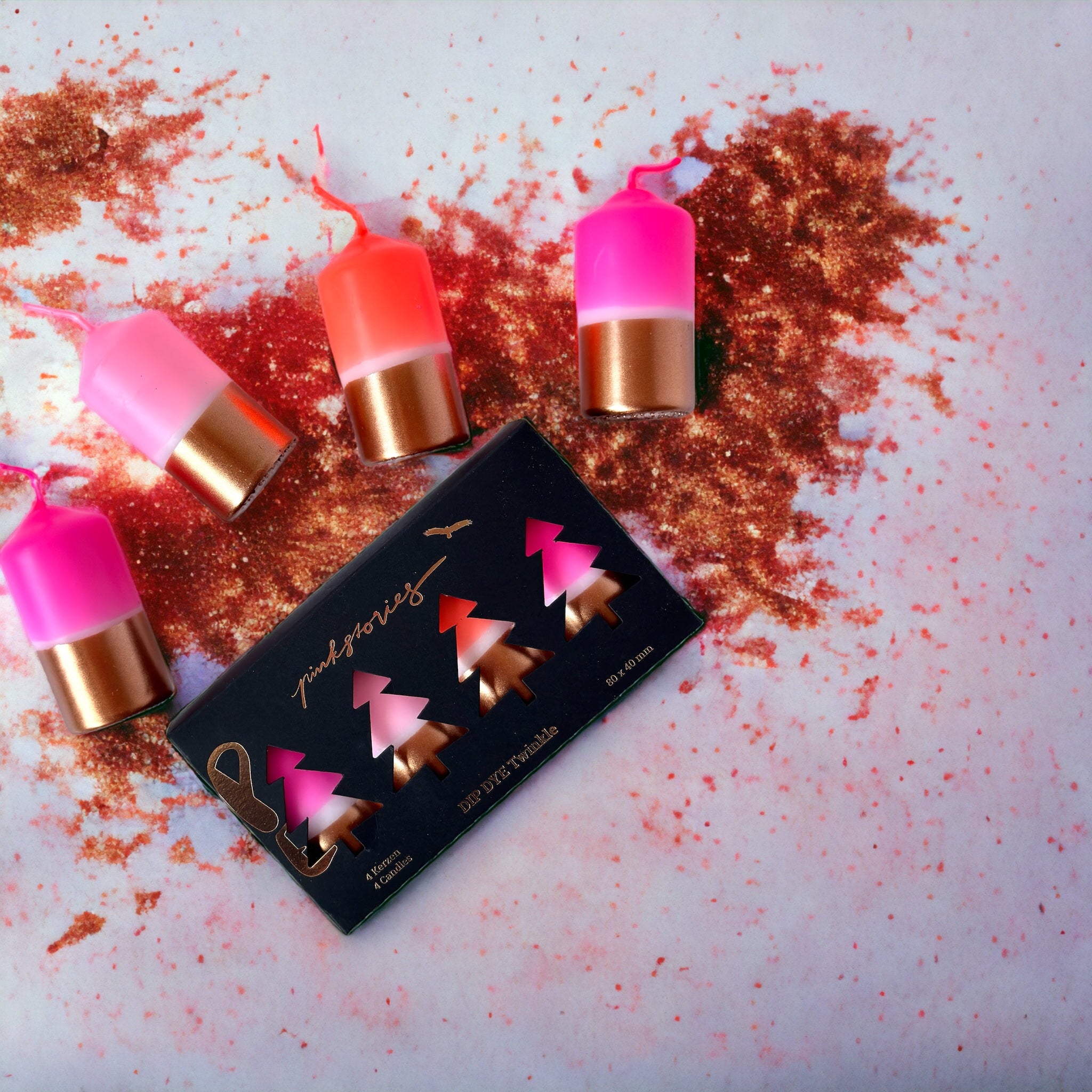 Dip Dye Twinkle * Copper Diamonds