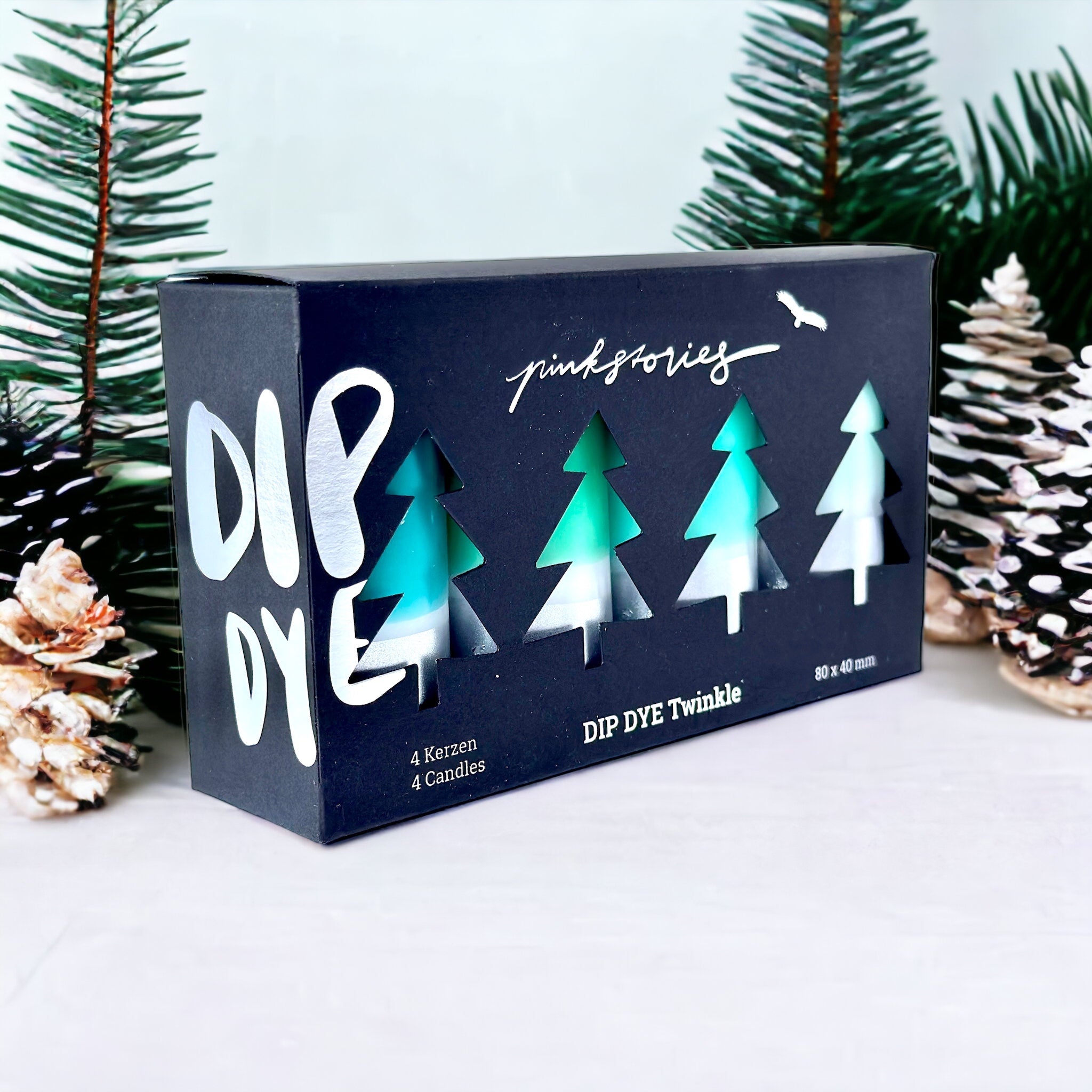 Dip Dye Twinkle * Silver Diamonds