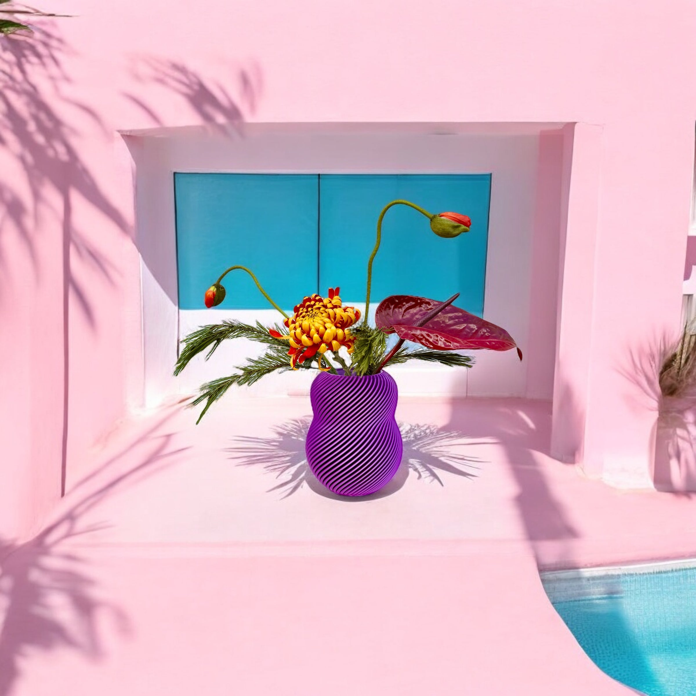 Floraison 100% * Soie violette