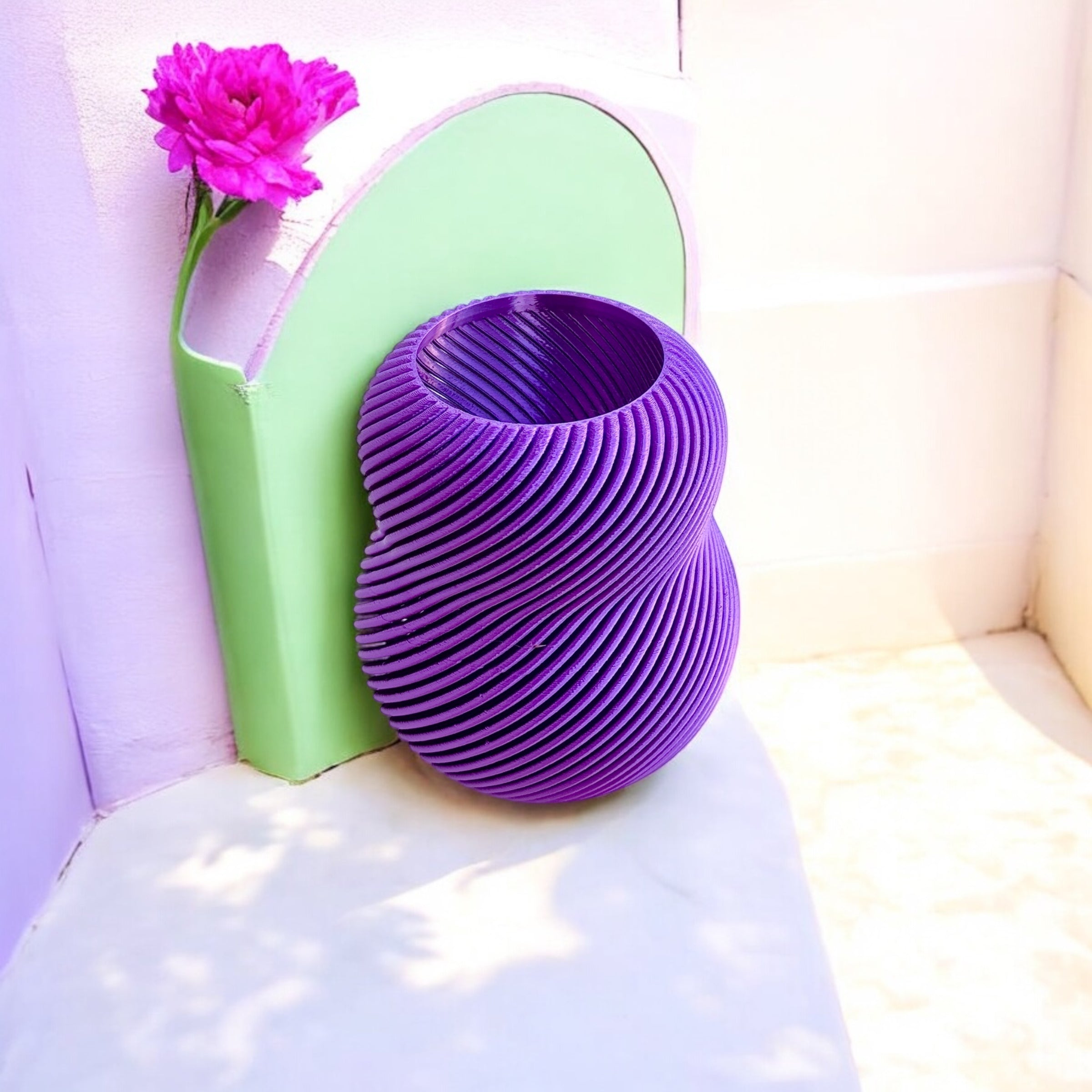 Floraison 100% * Soie violette