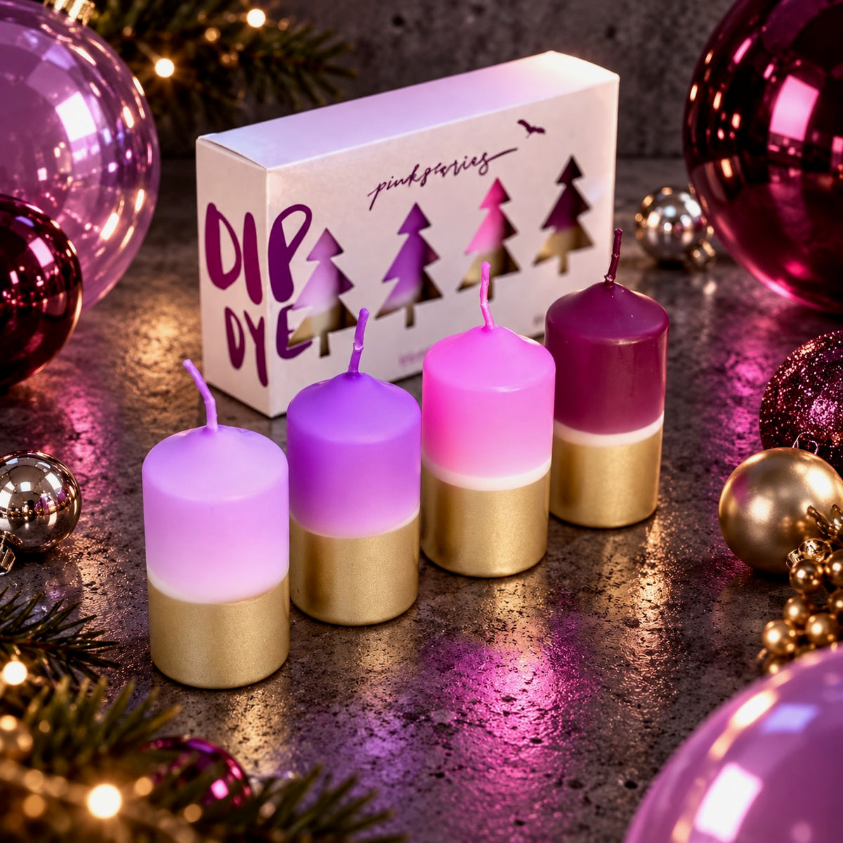 Dip Dye Twinkle * Berry Lush