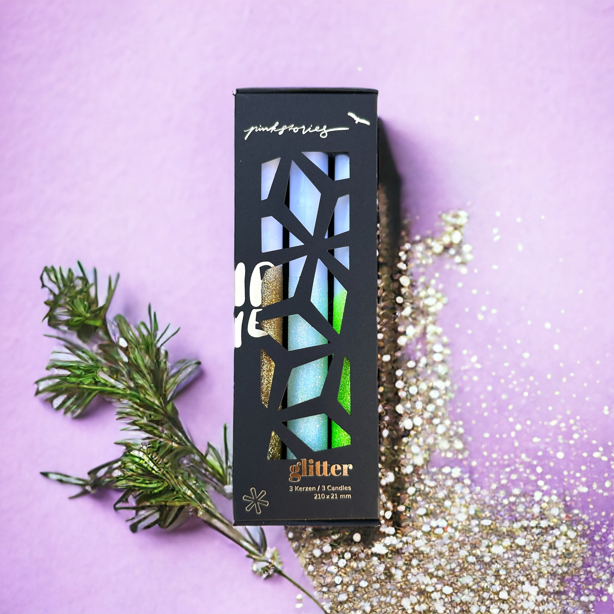 Dip Dye Glitter * Under the mistletoe