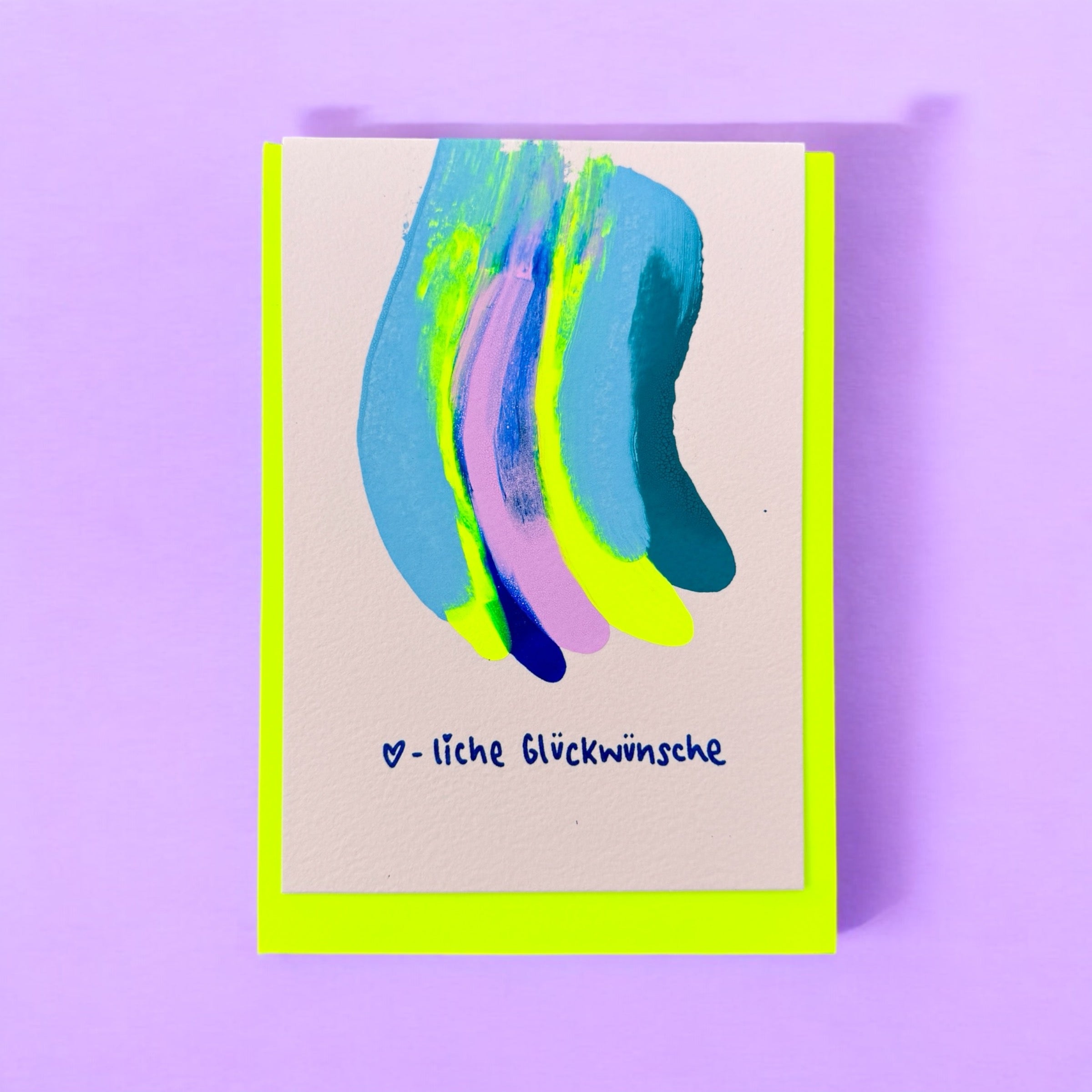 Tinted Glückwünsche Gelb