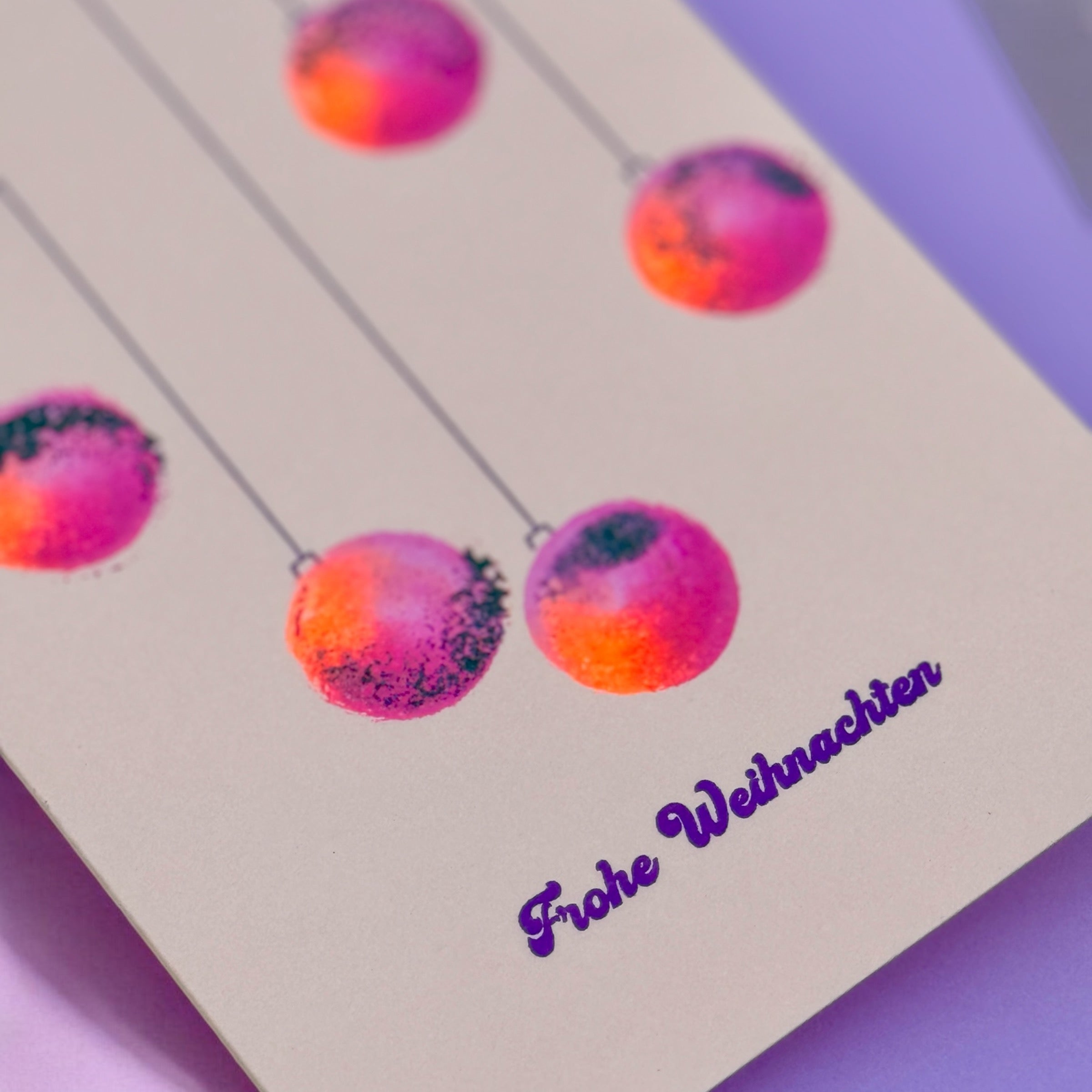 Boules de Noël teintées