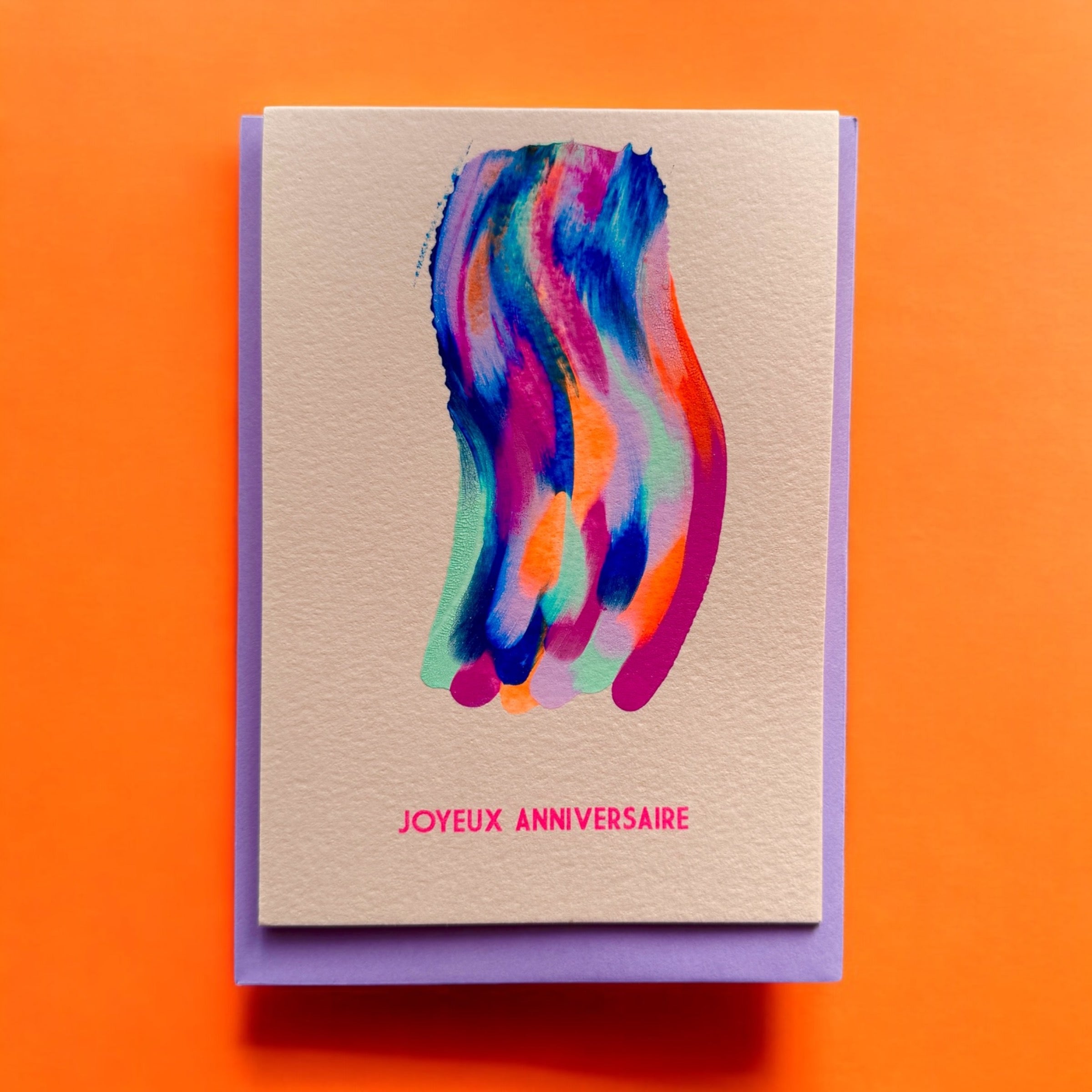 Teinté Joyeux Anniversaire Lilas