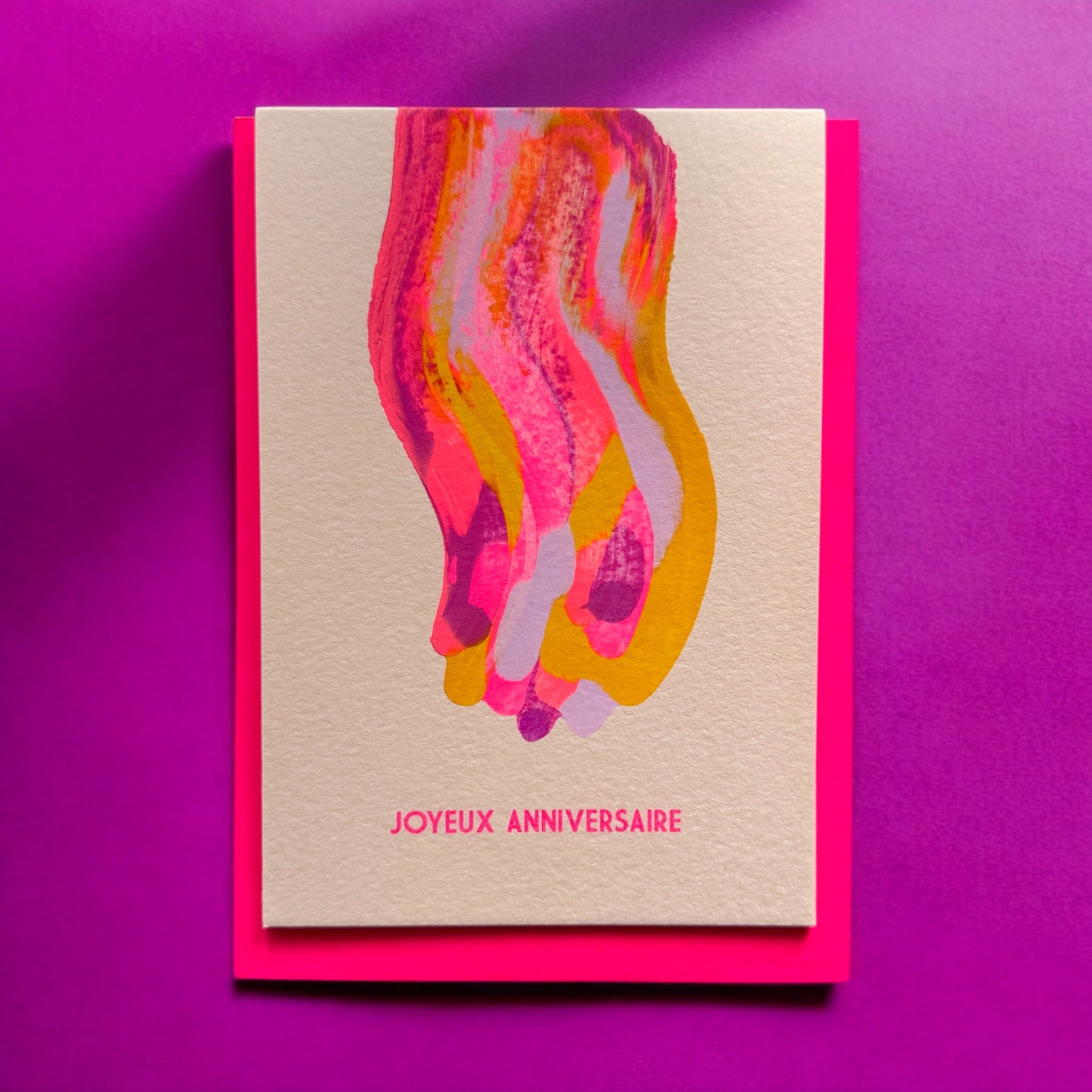 Teinté Joyeux Anniversaire Jaune