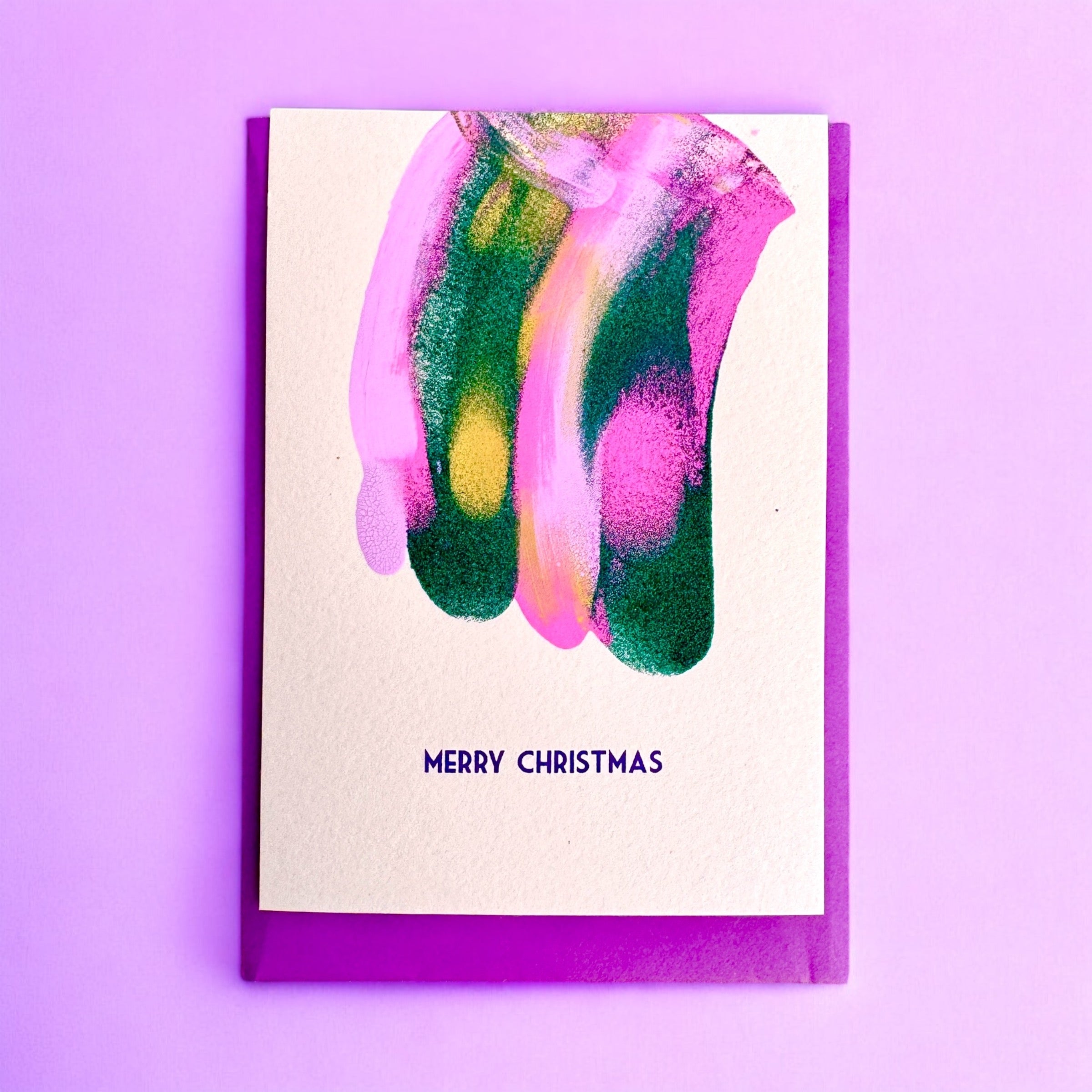 Tinted Merry Christmas Violett
