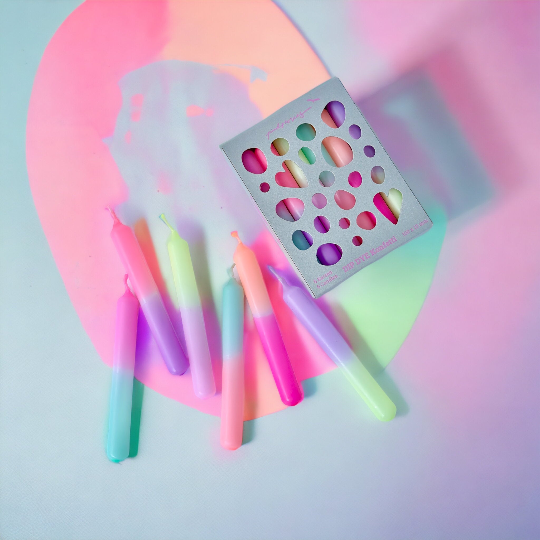 Dip Dye Konfetti * Light Hibiscus