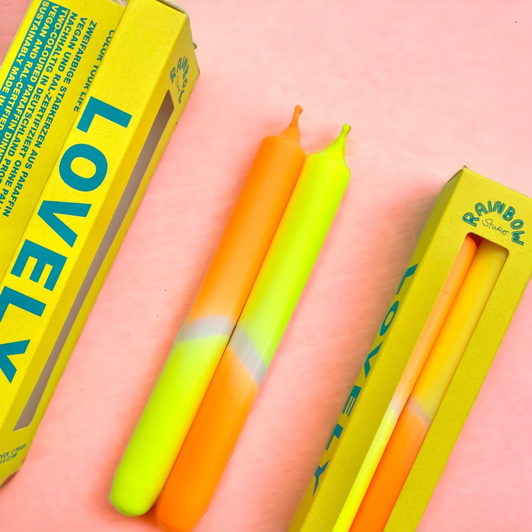 Rainbow Studio * Stabkerze 2er Set LOVELY