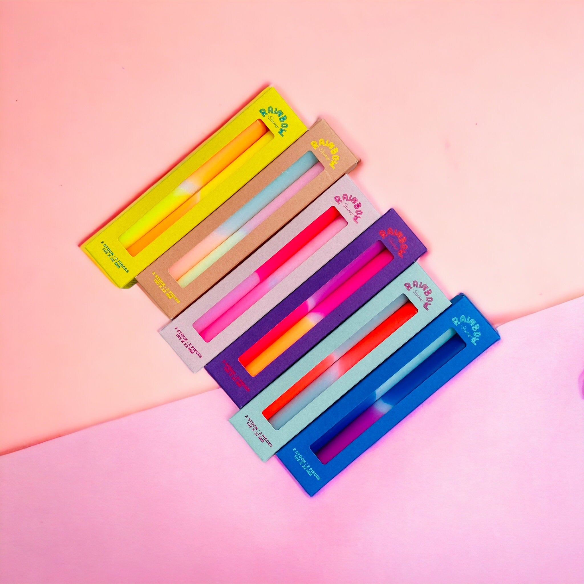 Rainbow Studio * Stabkerze 2er Set SNAZZY