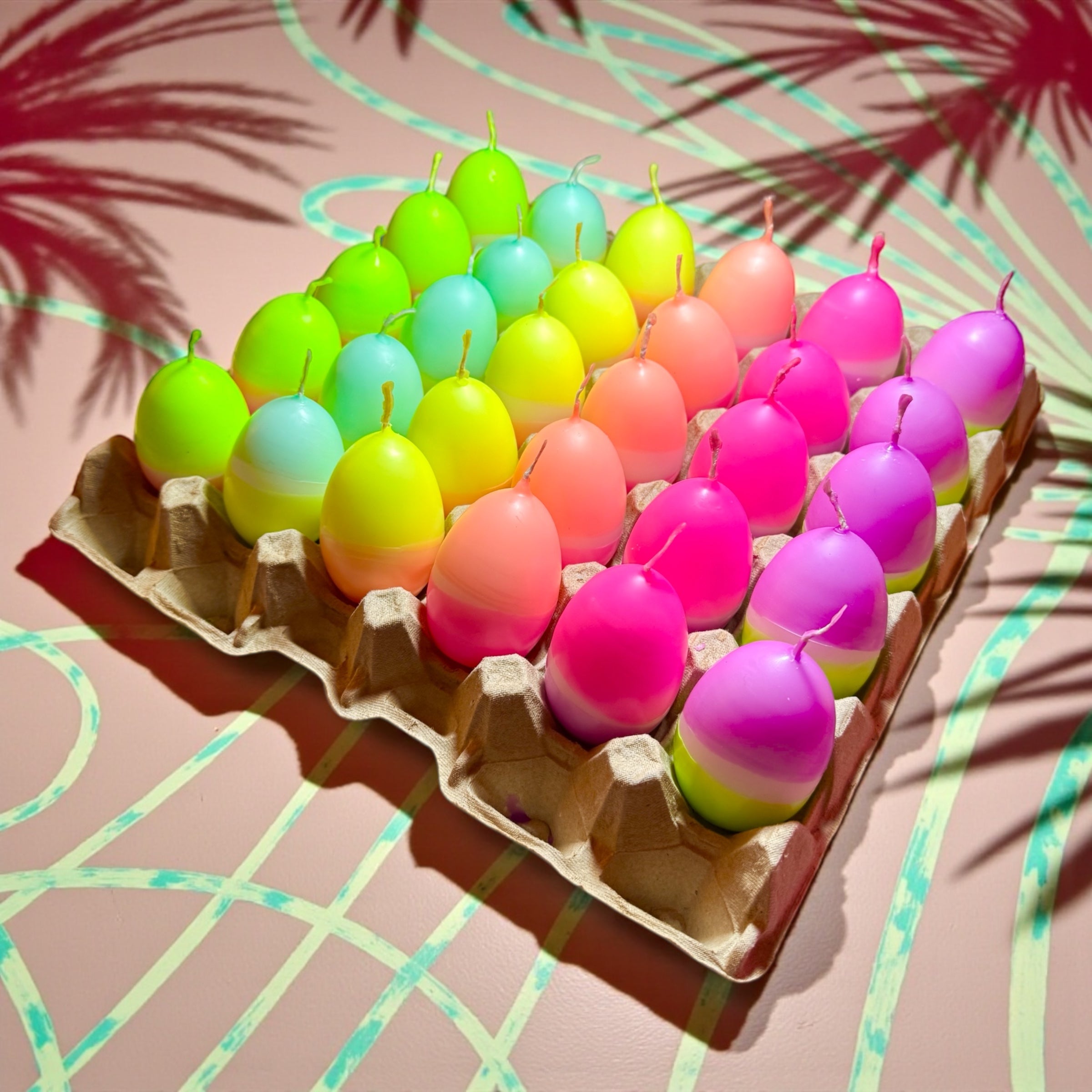 Dip Dye Eggs * Tray pastel