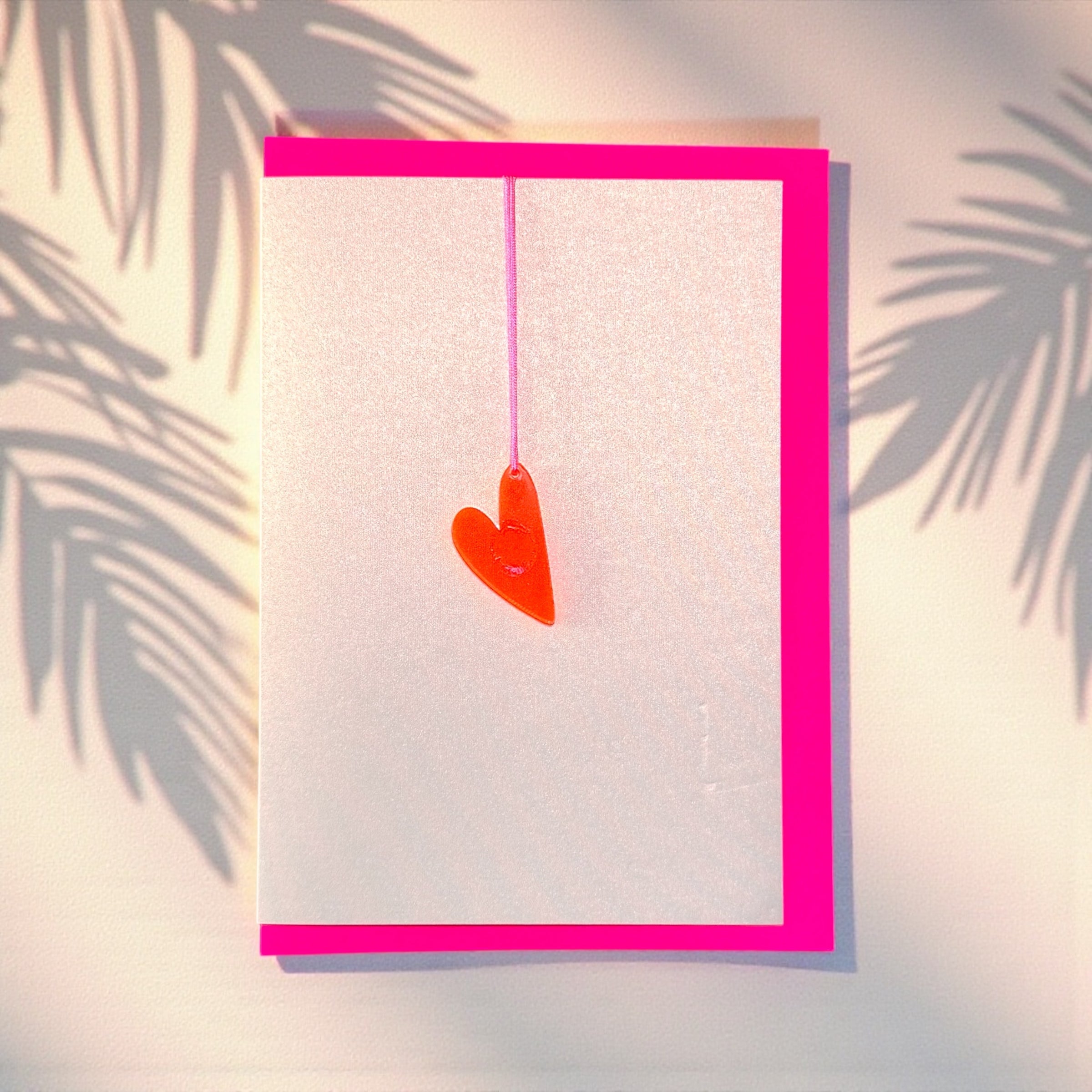 Hang Me Happy * Heart neon pink